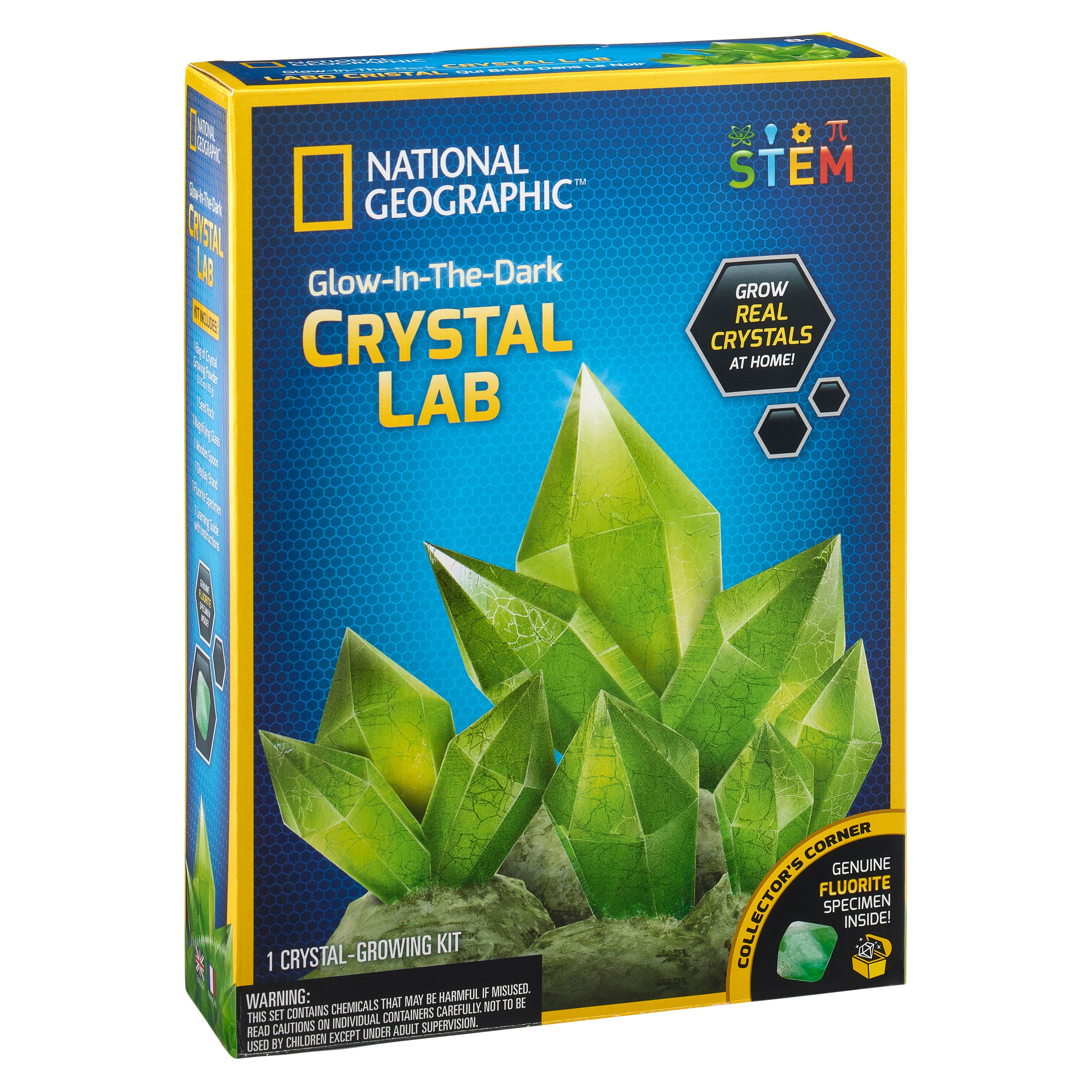 8 Pack: National Geographic&#x2122; Glow-In-The-Dark Crystal Lab