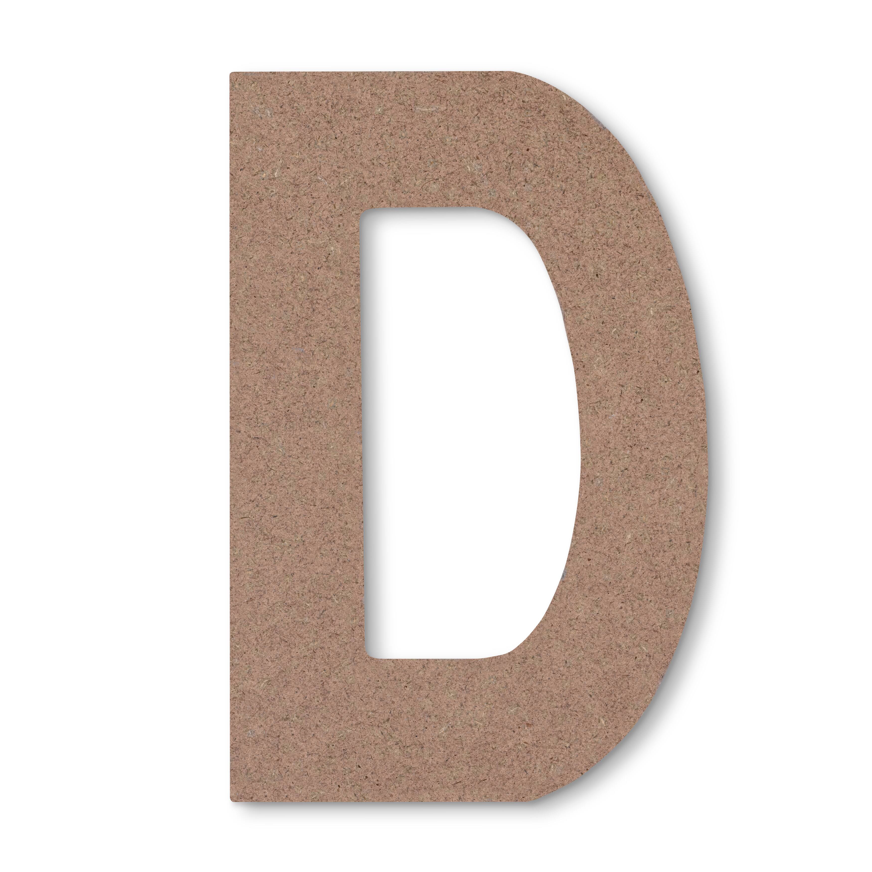 5 Unfinished Wood Letter by Make Market | Alphabet D | 5 in