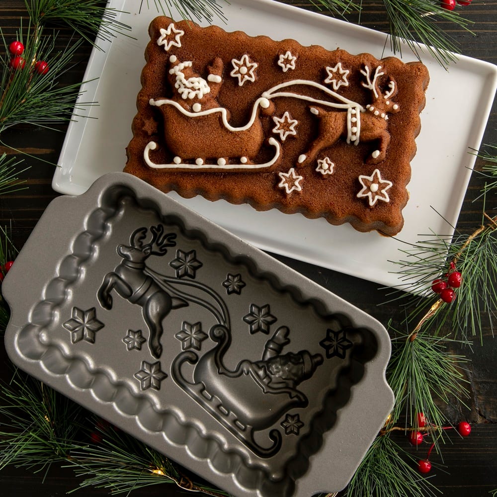 Nordic Ware Santa&#x27;s Sleight Loaf Pan