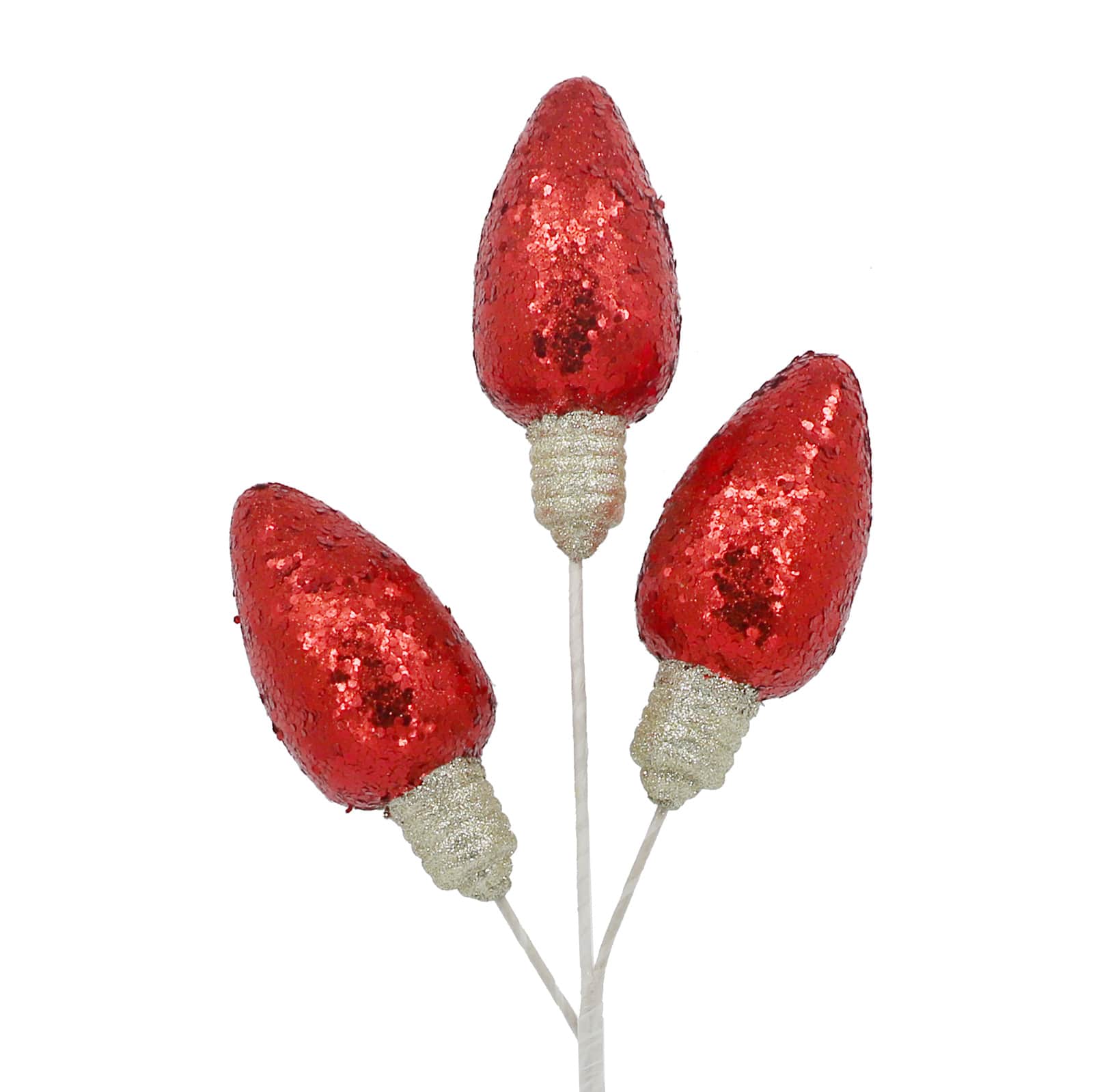 28&#x22; Glitter Light Bulbs Stem by Ashland&#xAE;