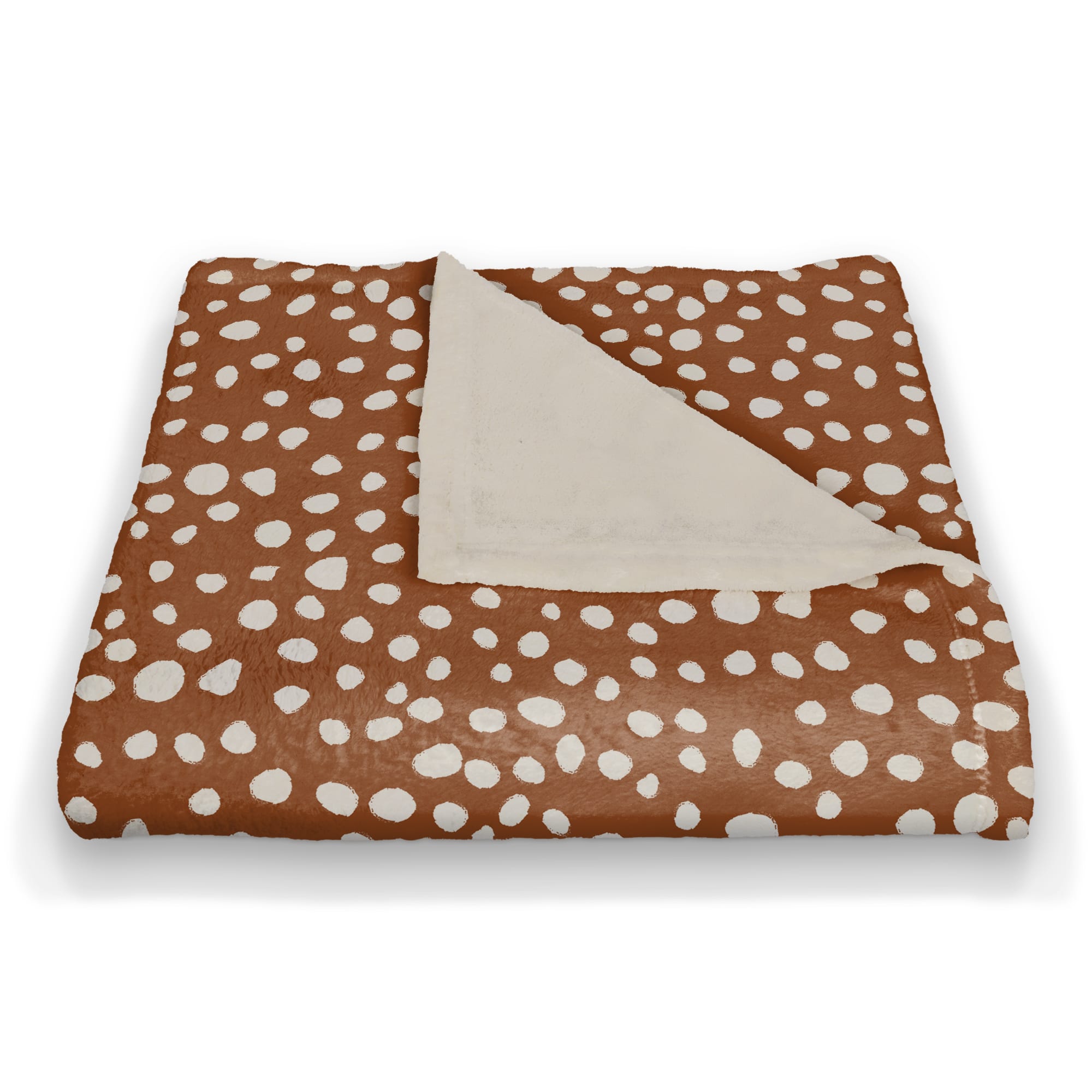 Terracotta Spots 50" x 60" Coral Fleece Blanket