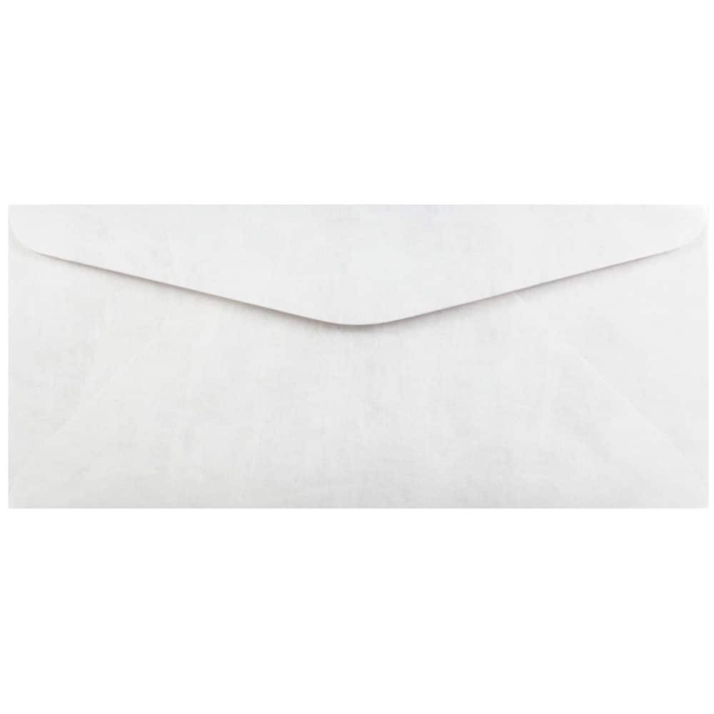 JAM Paper 4.5" x 10.375" White Tyvek Envelopes, 25ct.