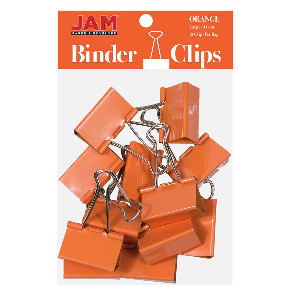 JAM Paper 1.5" Binder Clips, 12ct. Clips Michaels