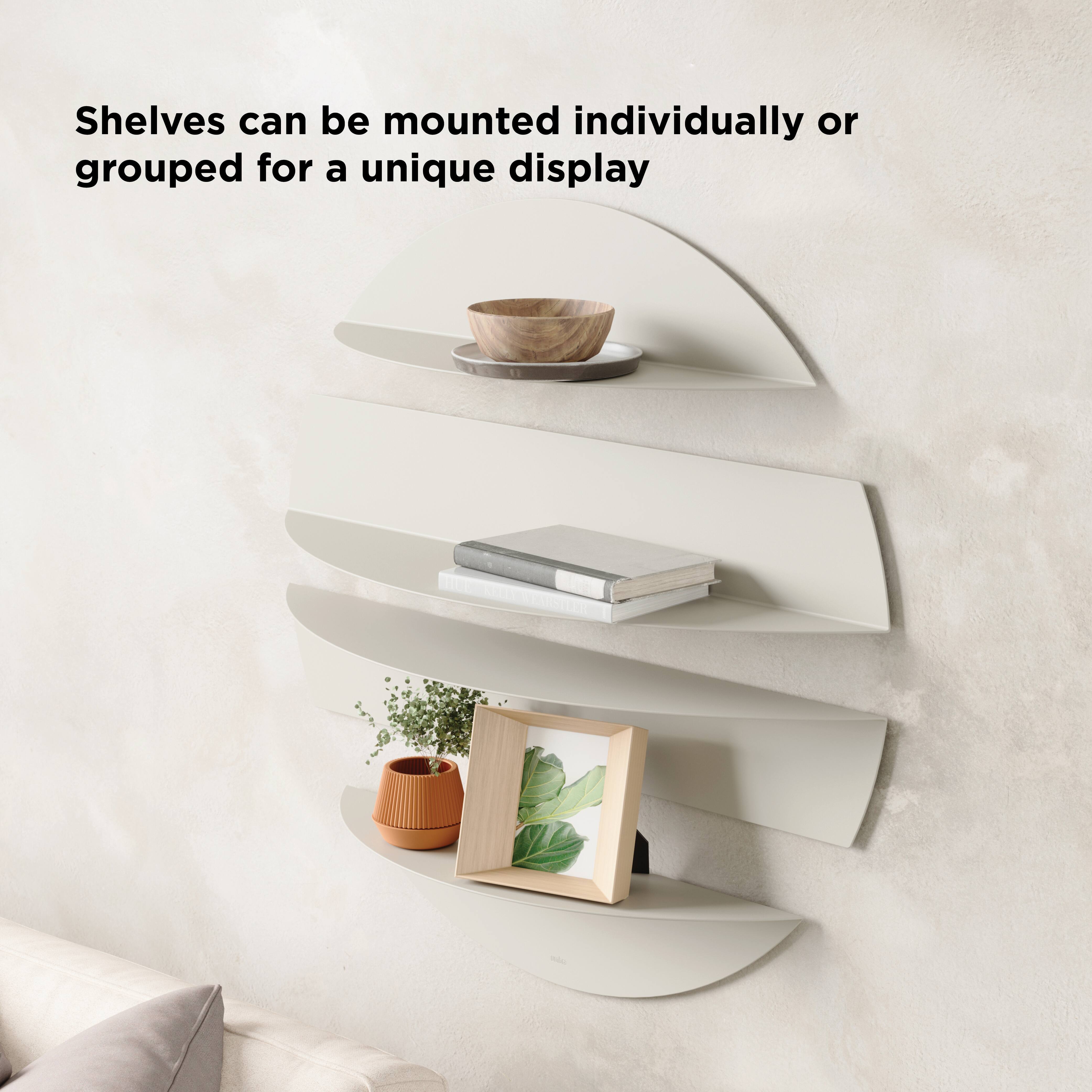 Umbra Stone Solis 4 Piece Wall Shelves