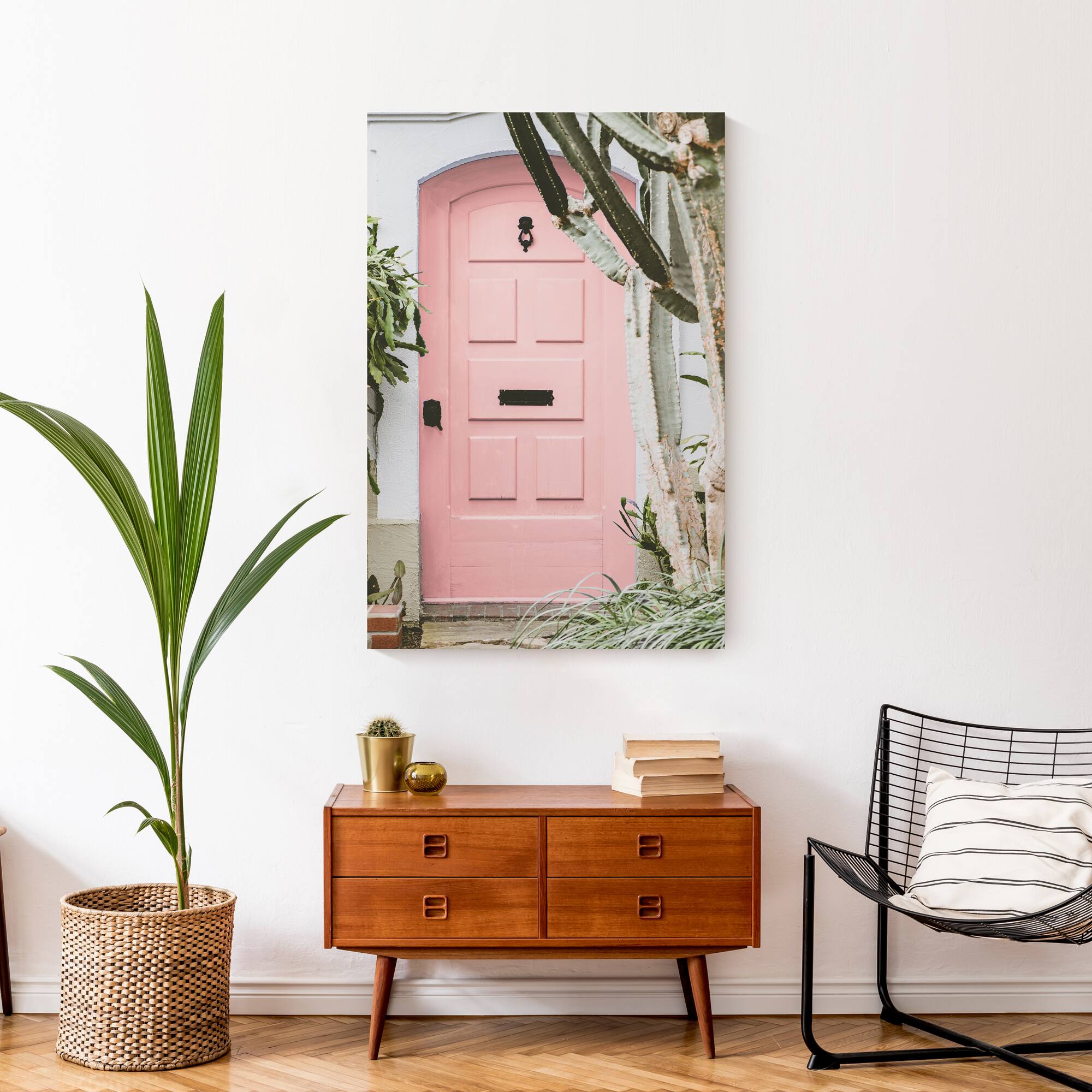 Blush door 24" x 36" Canvas Wall Art
