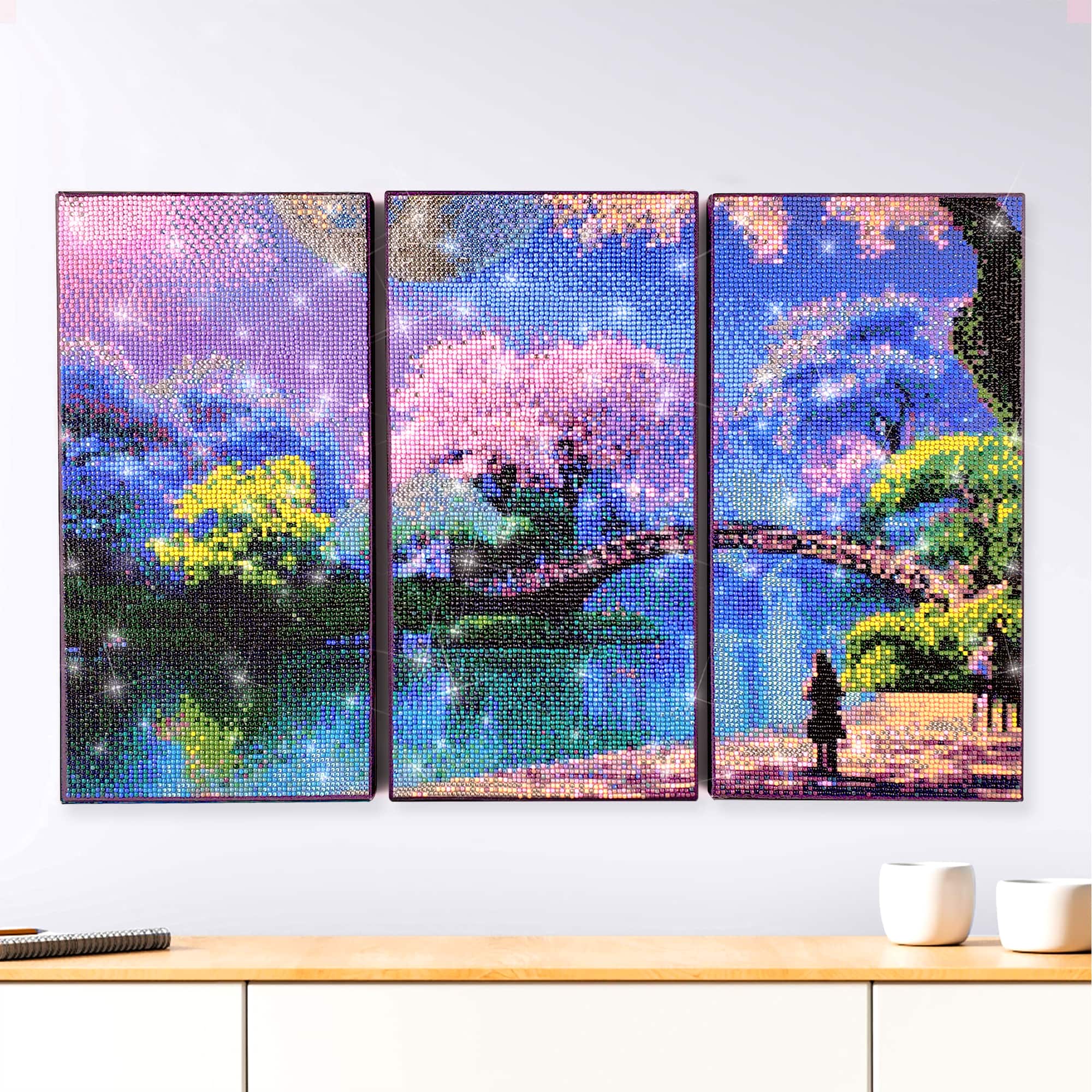 ArtSkills&#xAE; Brilliant Art Mystical Garden Stretched Canvas Diamond Painting Kit