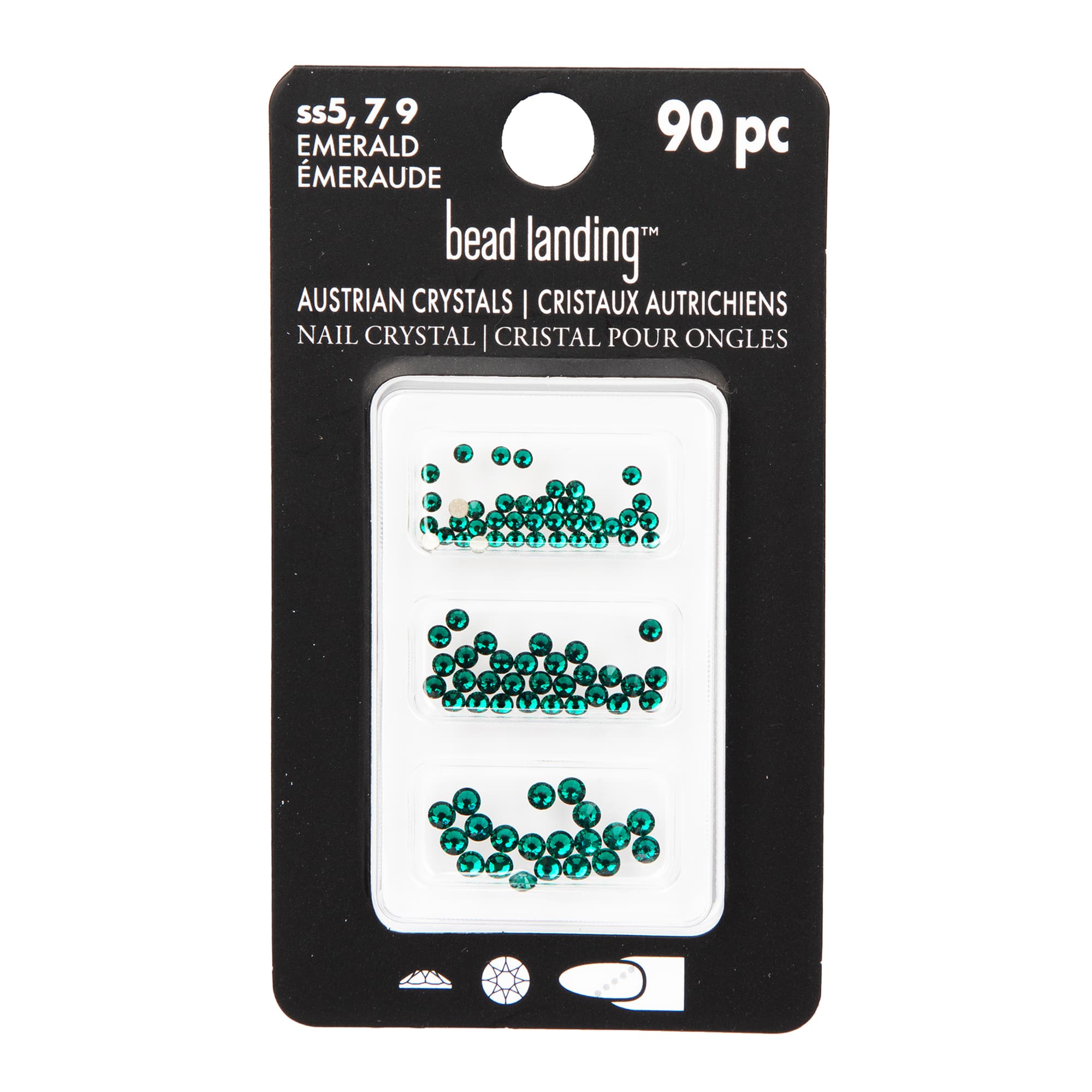 Round Flatback Austrian Crystals Mix by Bead Landing&#x2122;, 90ct.