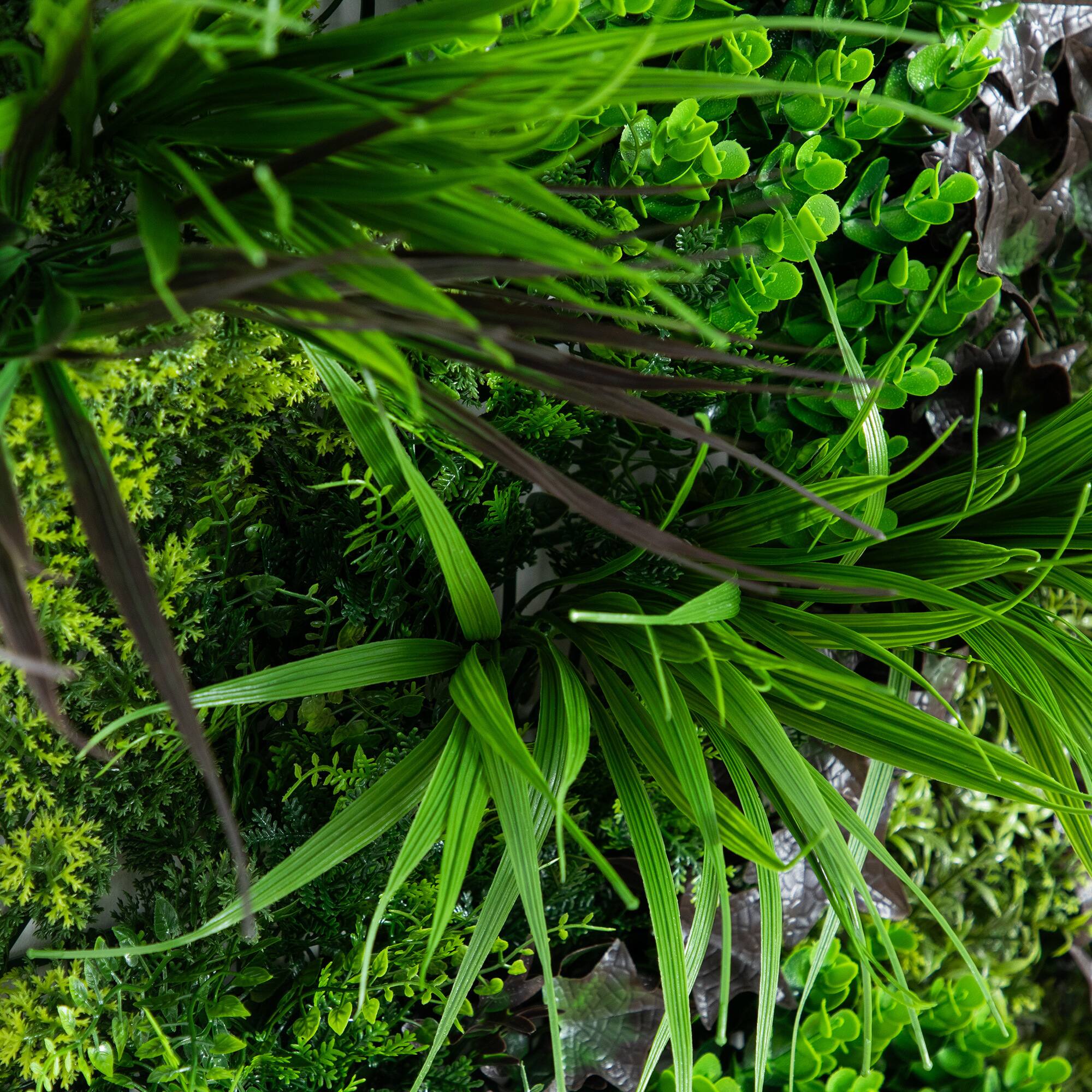 20" x 40" Borneo Jungle Artificial Living Wall Panel