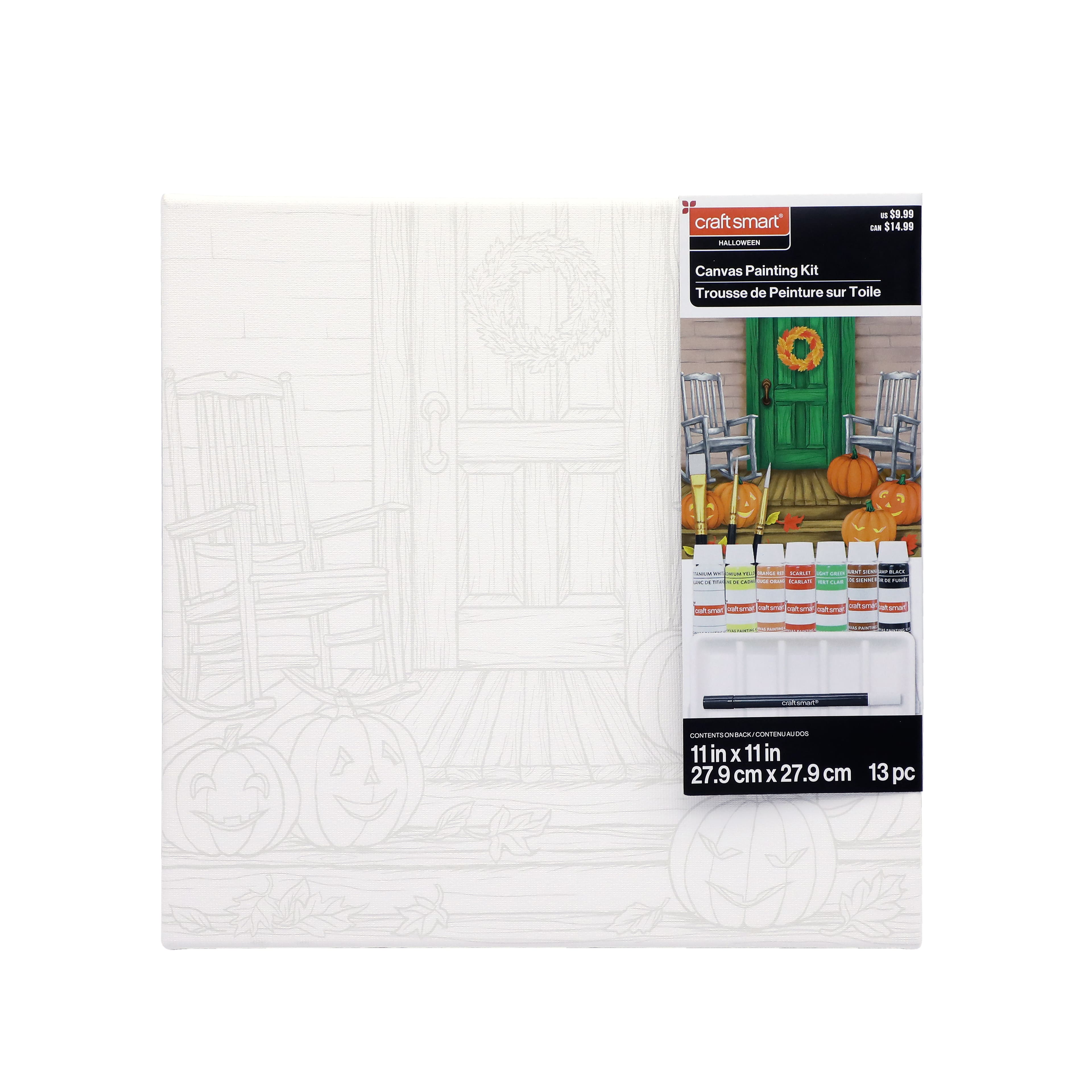 11&#x22; x 11&#x22; Harvest Porch Canvas Painting Kit by Craft Smart&#xAE;