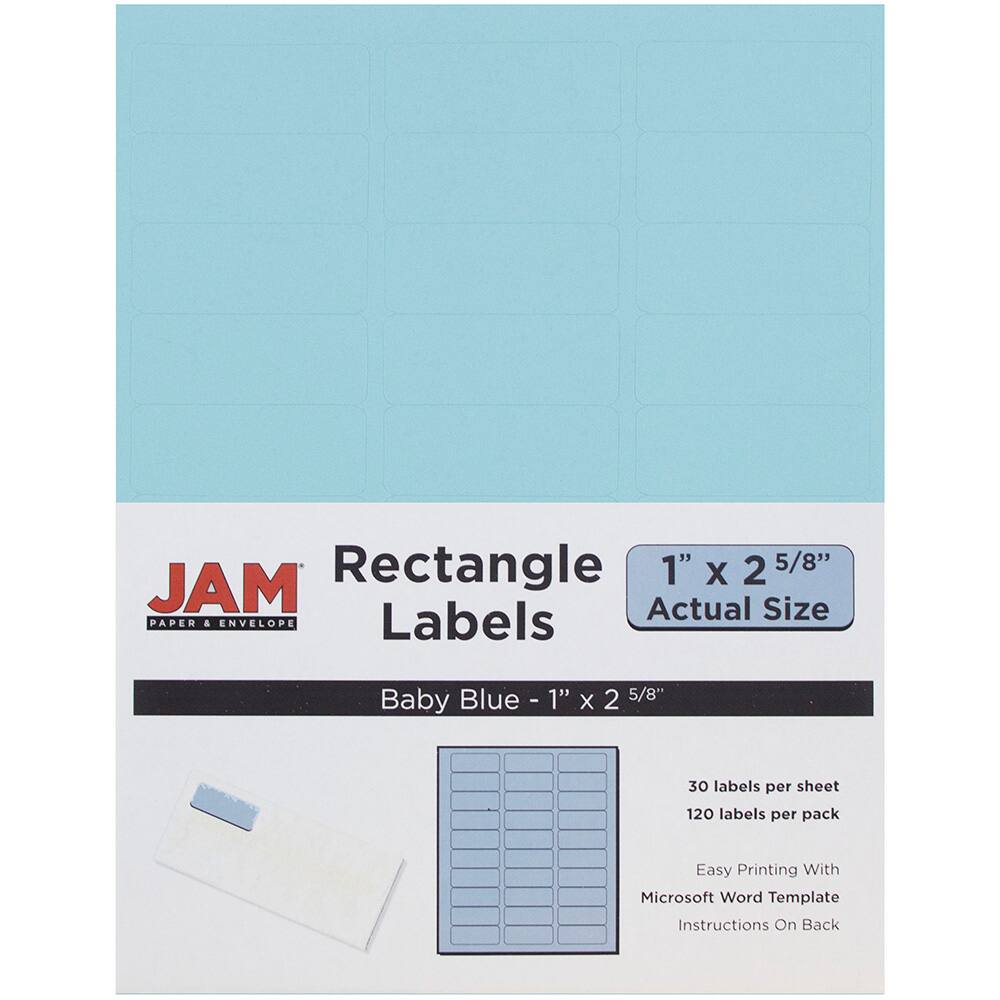 JAM Paper Circular Seal & Rectangular Mailing Address Label Combo Set