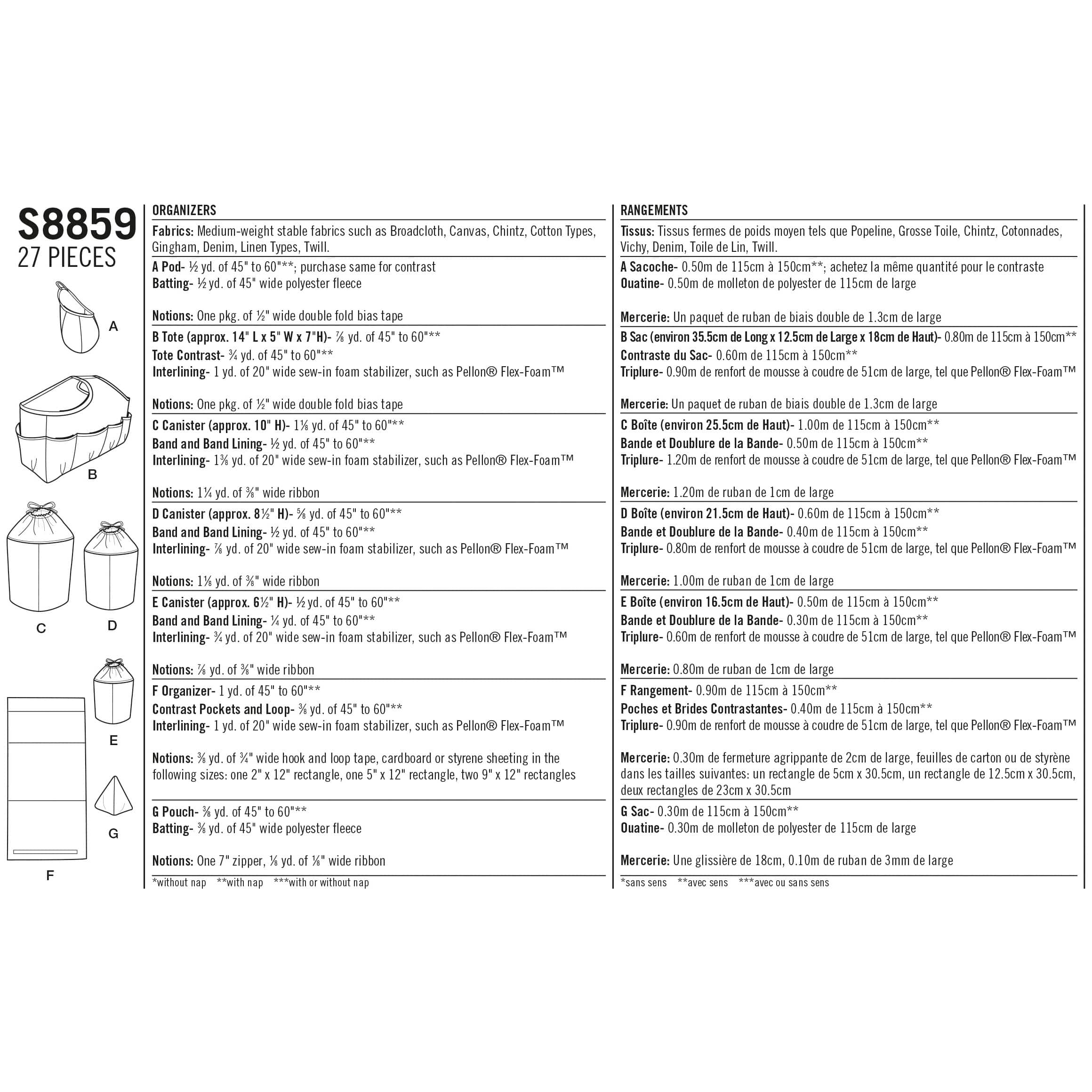 Simplicity® Pattern CS8859 (One Size)