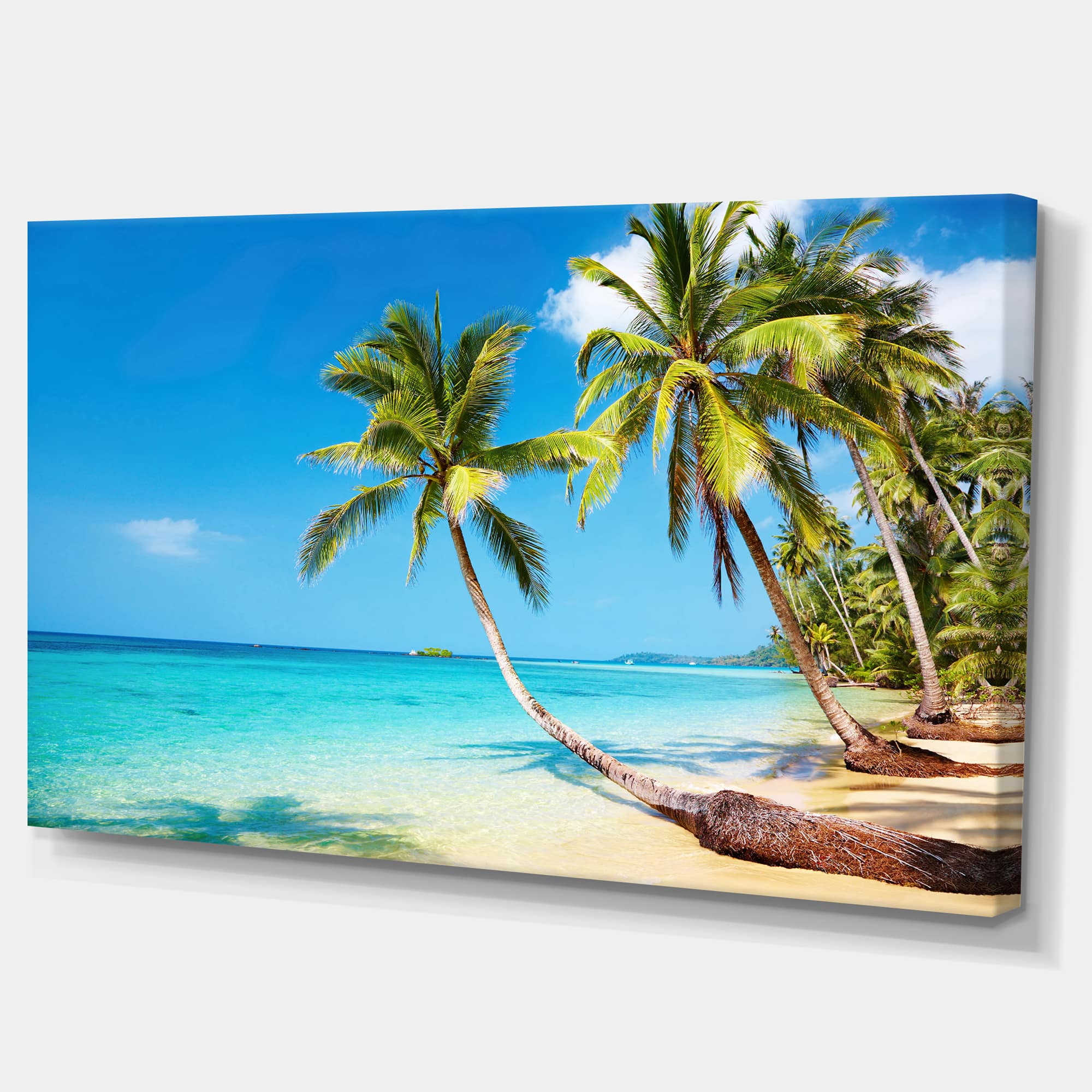Designart - Tropical Beach - Photography Seascape Canvas Print