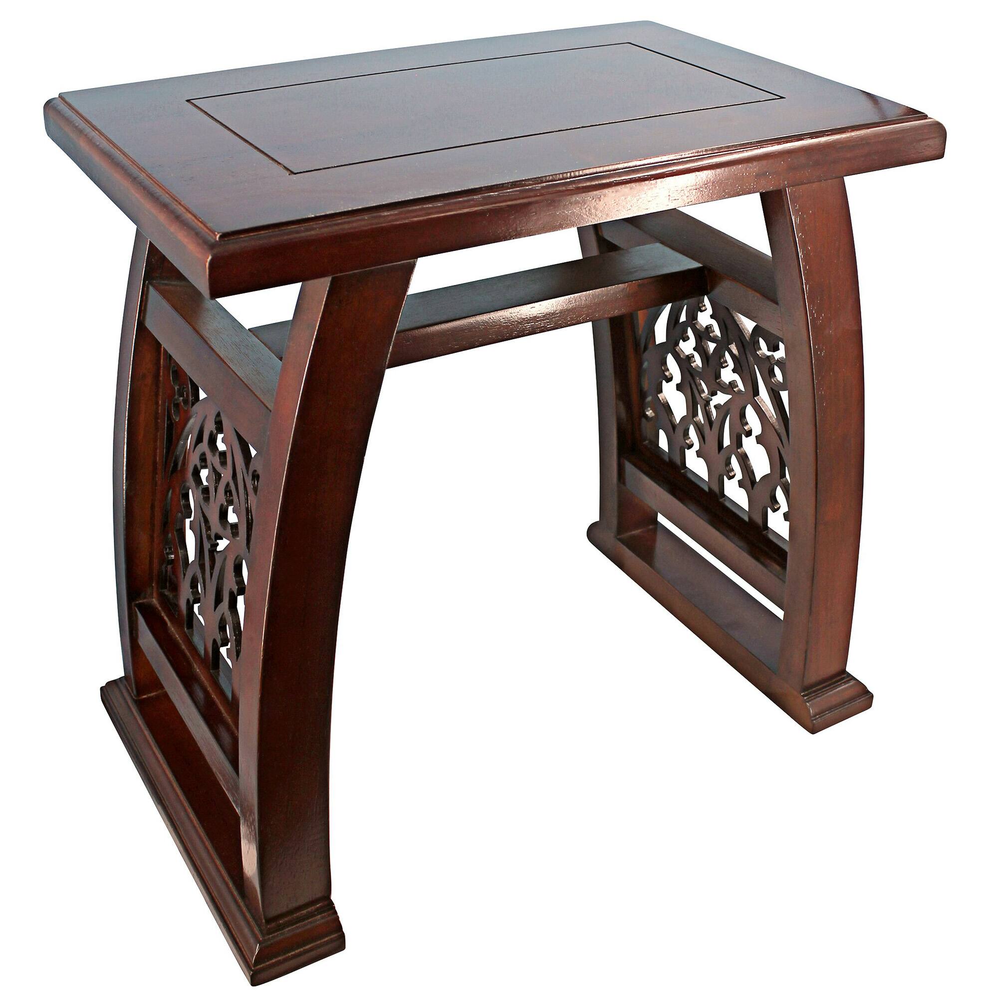 Design Toscano 17.5&#x22; St. Thomas Aquinas Gothic Wooden Stool