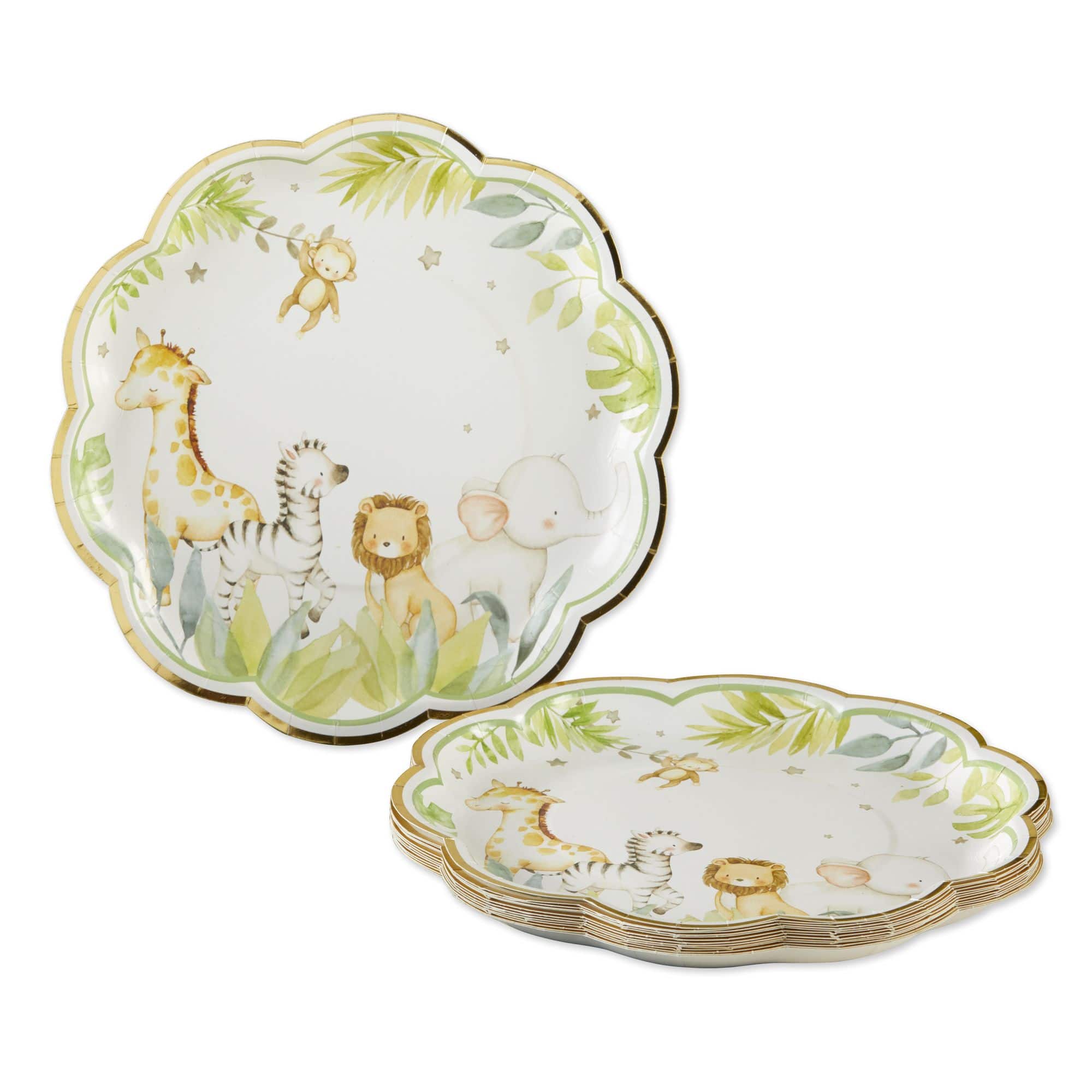 Kate Aspen 9" Safari Baby Premium Paper Plates Set, 16ct.