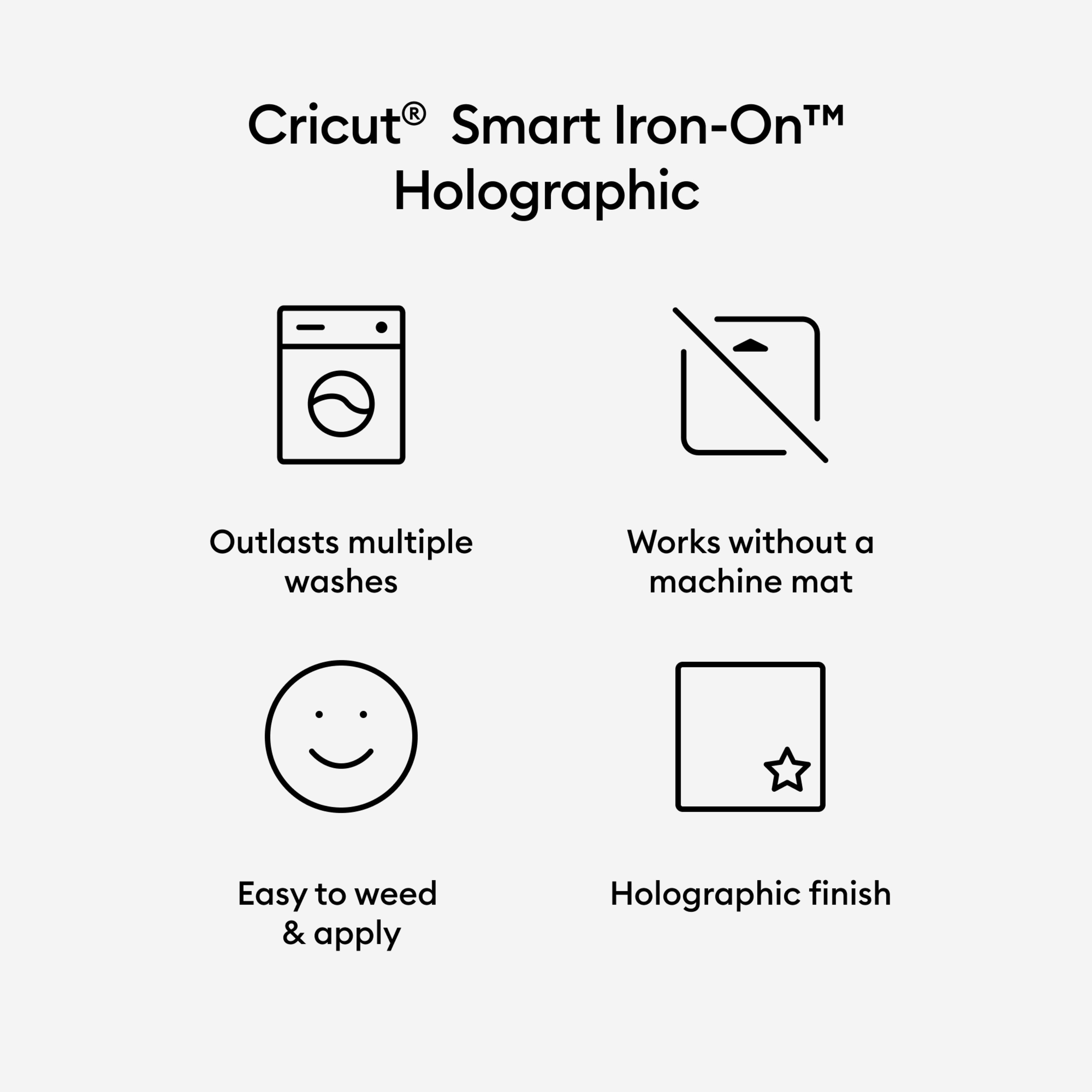 Cricut® Smart Iron-On™ Holographic Roll