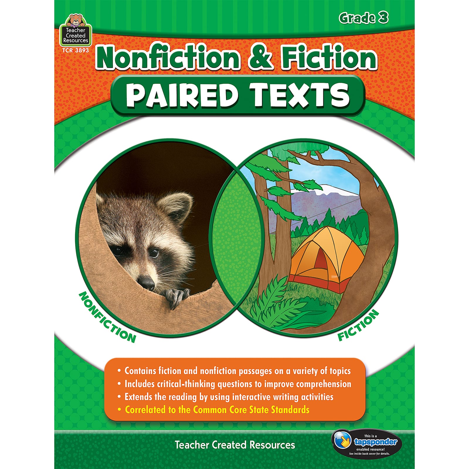 Teacher Created Resources Nonfiction &#x26; Fiction Paired Texts, Grade 3