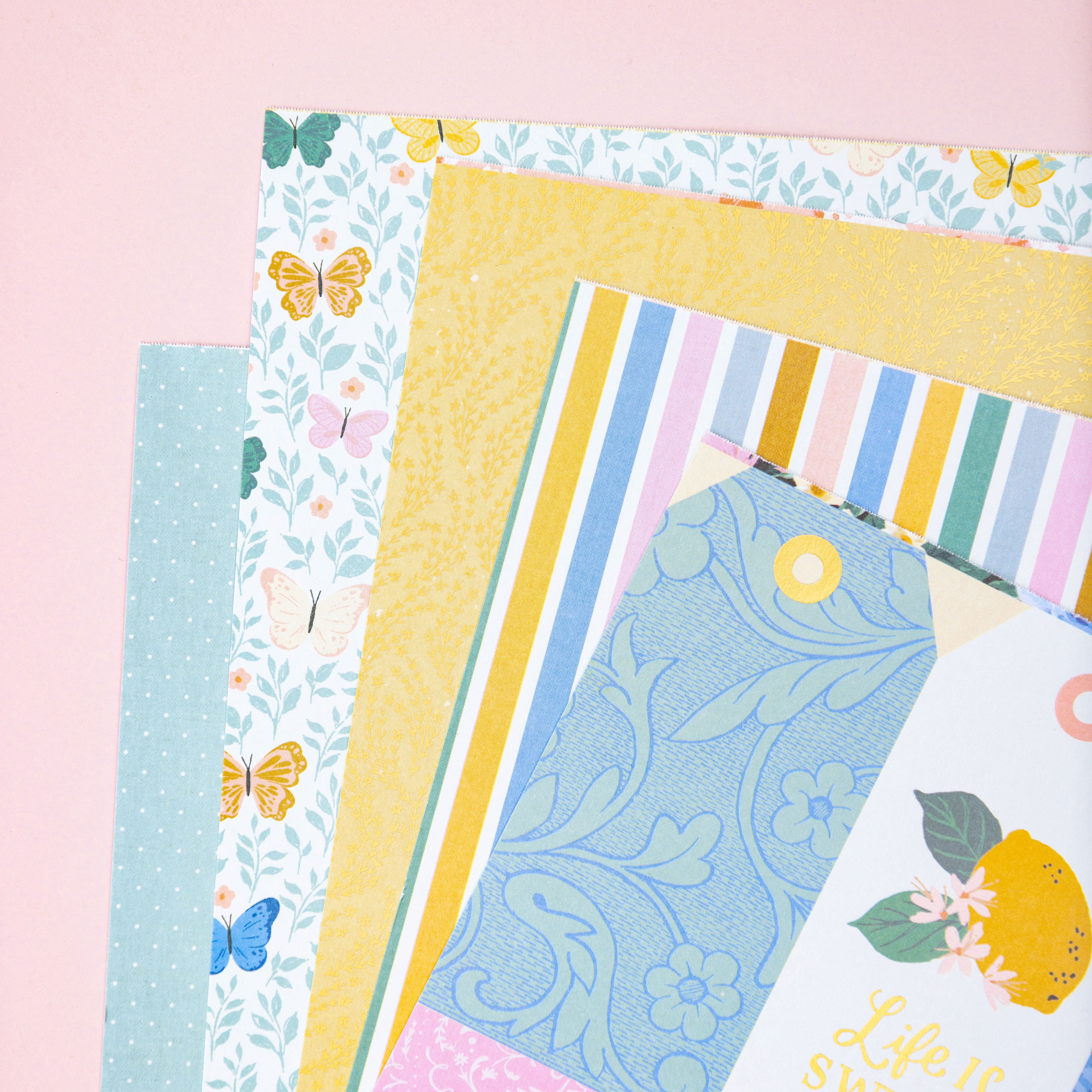 American Crafts Maggie Holmes Parasol Single-Sided Paper Pad, 6&#x22; x 8&#x22;