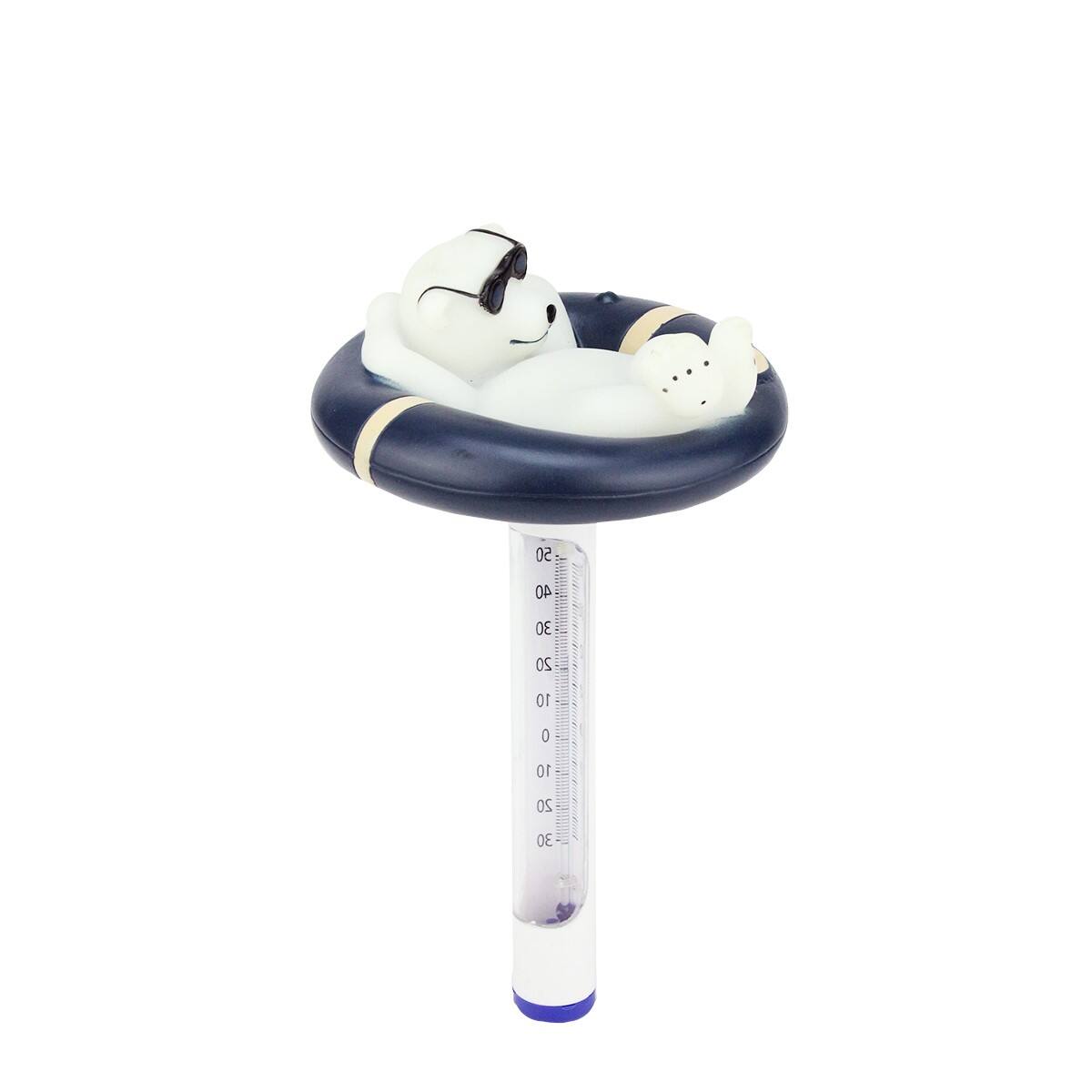 8.25&#x22; Polar Bear Floating Swimming Pool Thermometer