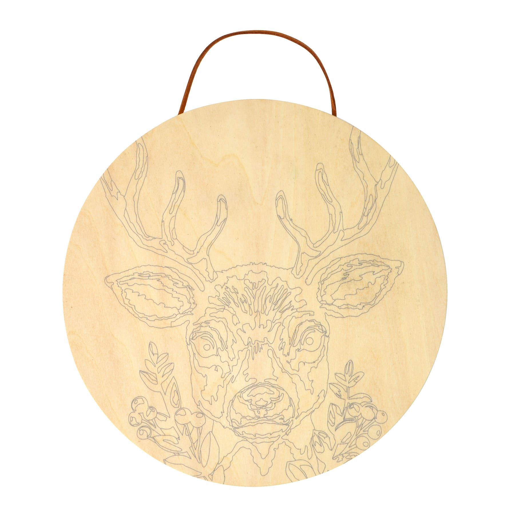 8&#x22; Reindeer Paint-by-Number Plywood Surface Kit by Artist&#x27;s Loft&#xAE;