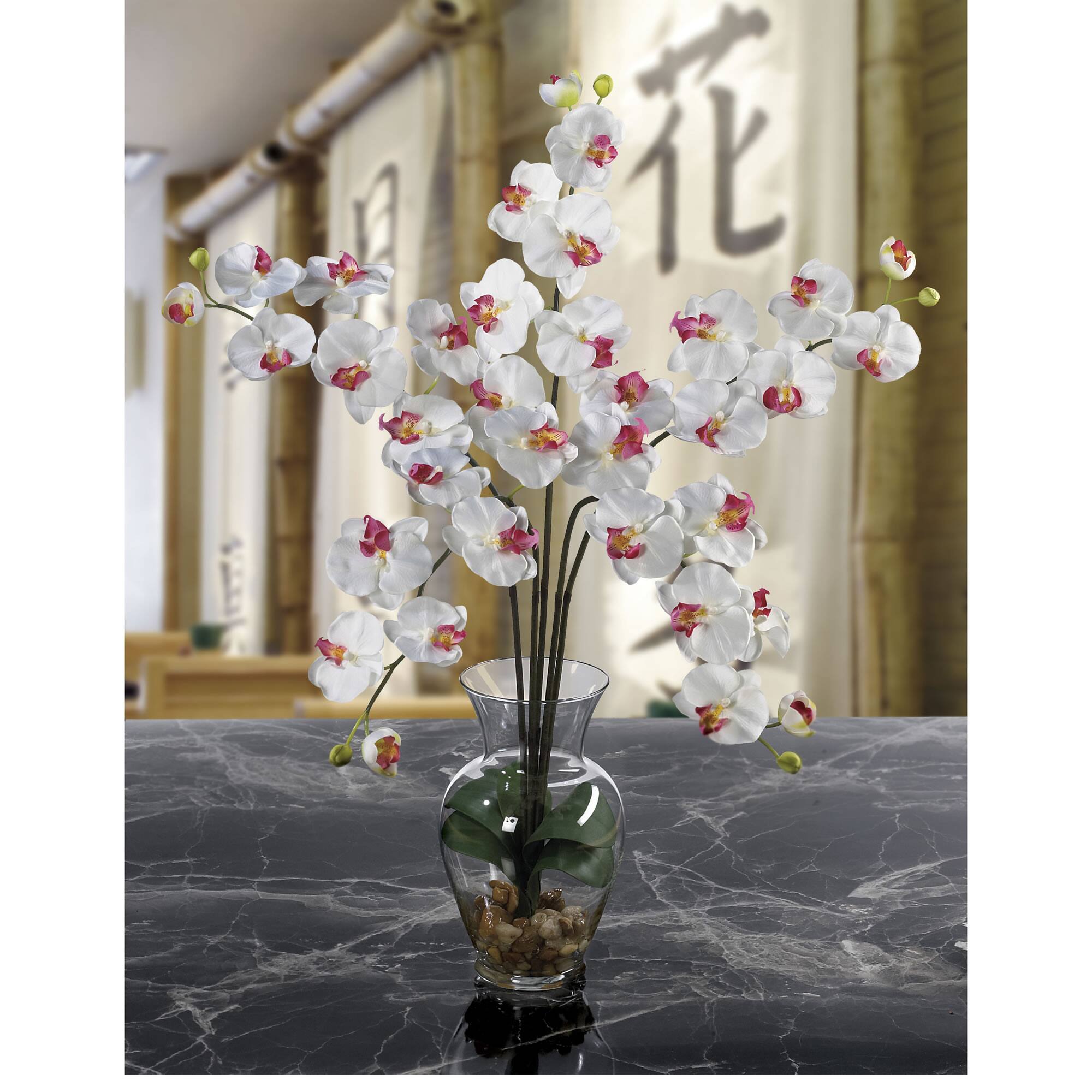 2.5ft. Moth Orchid Liquid Illusion Silk Flower Arrangement