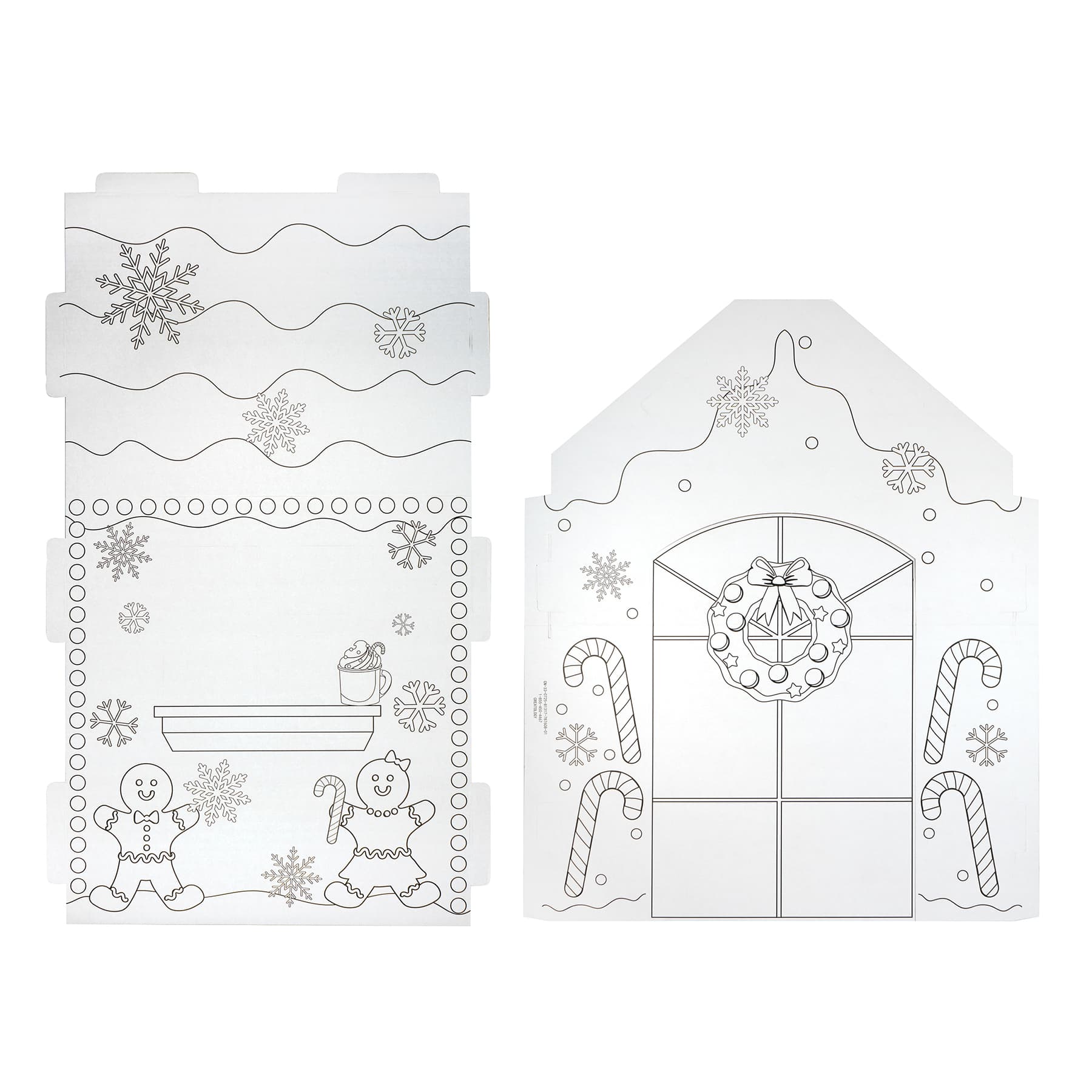 Corrugate Color-In Santa's Cottage by Creatology™