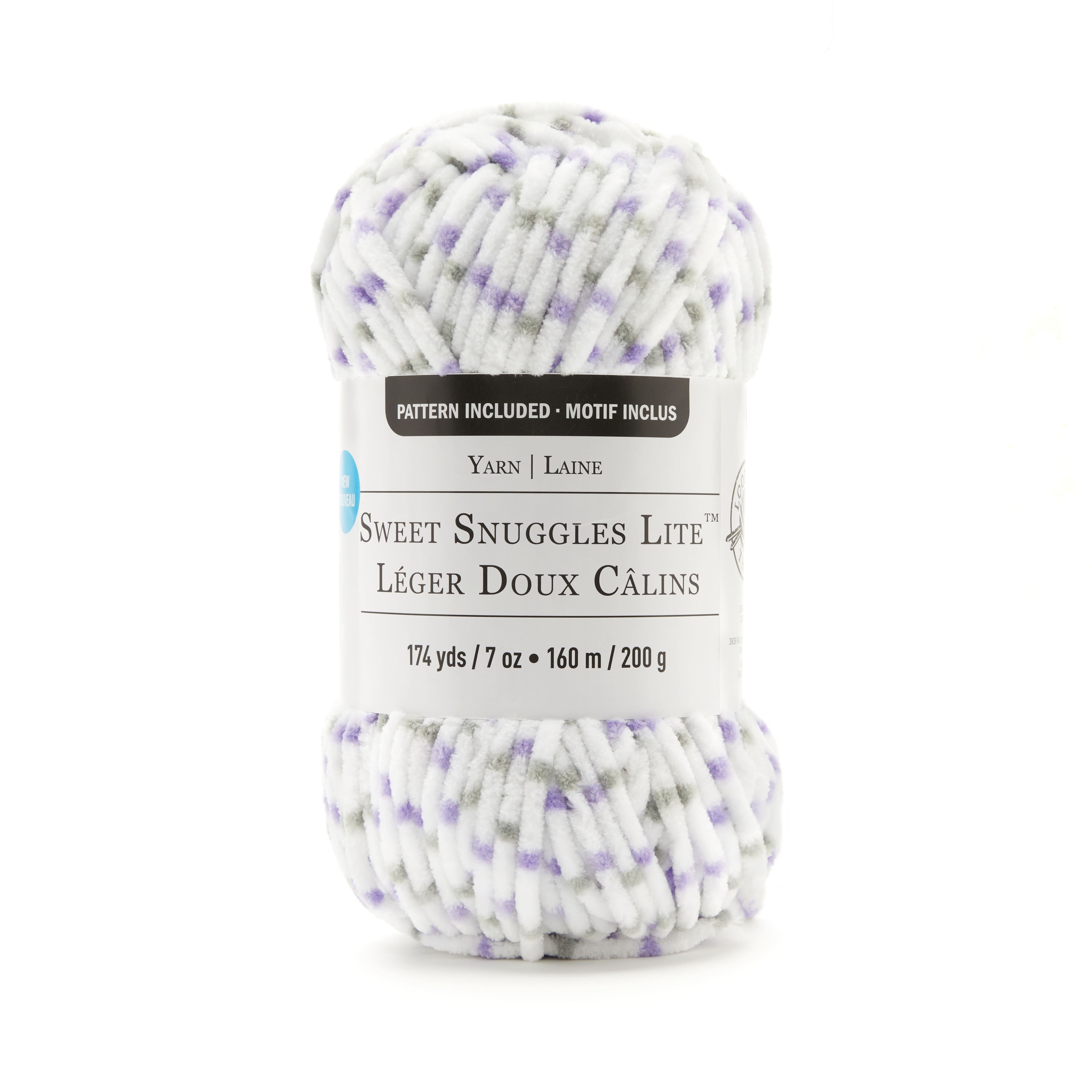 Loops & Threads Sweet Snuggles Lite Dot Yarn - Dusty Lilac - 9 oz