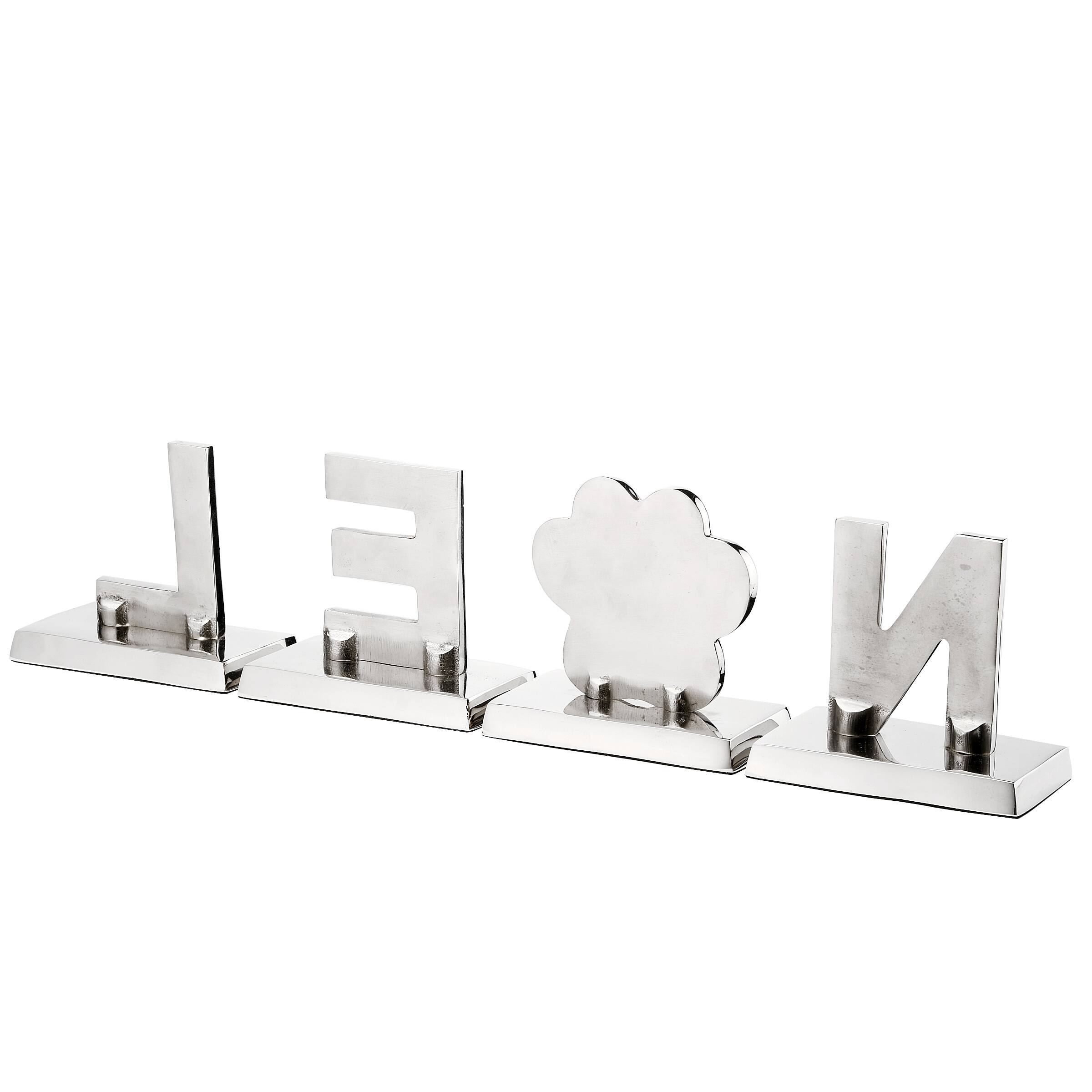 5" Gold Sparkle NOEL Stocking Holders, 4ct.