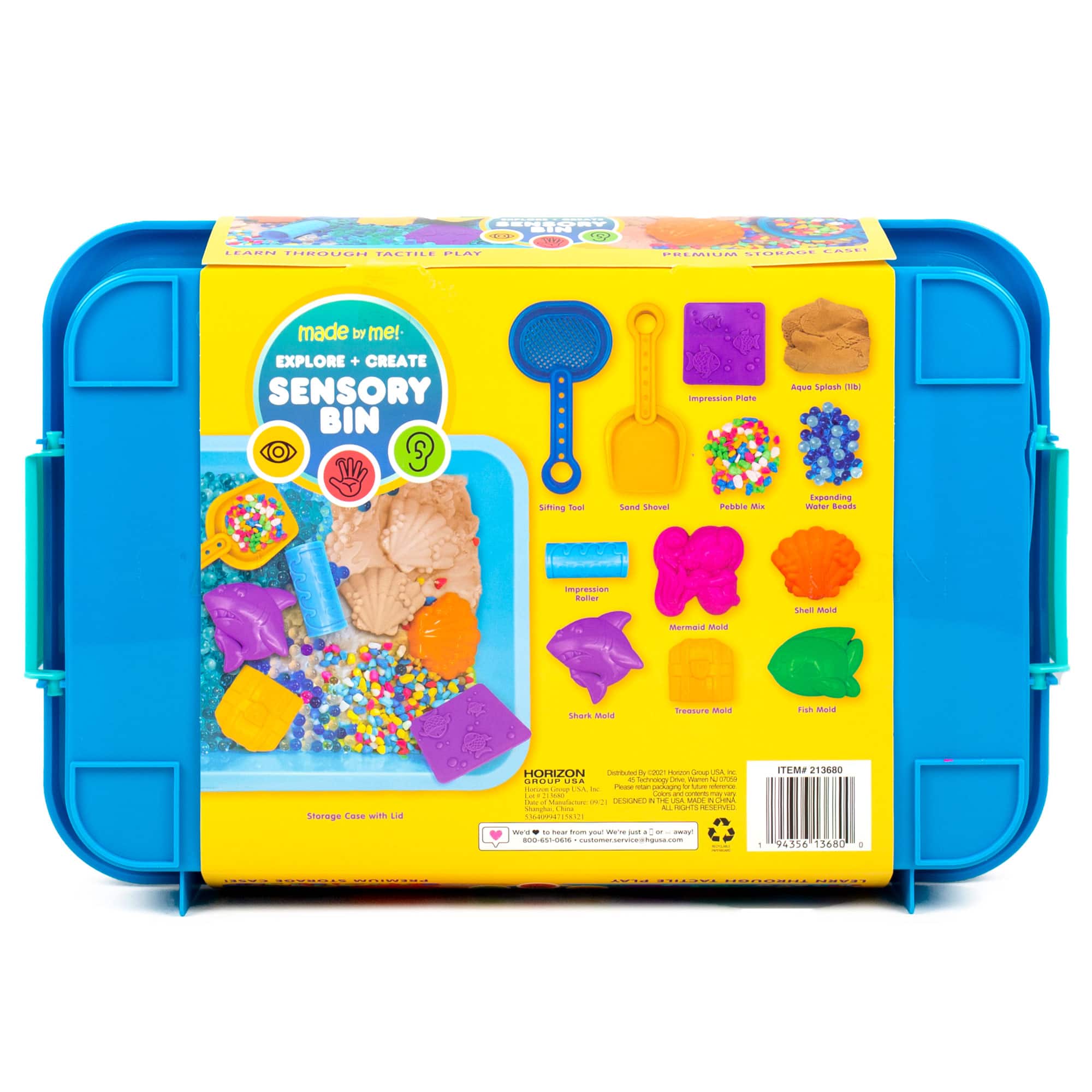 Horizon Made by Me Sea Life Sand Castle Sensory Bin