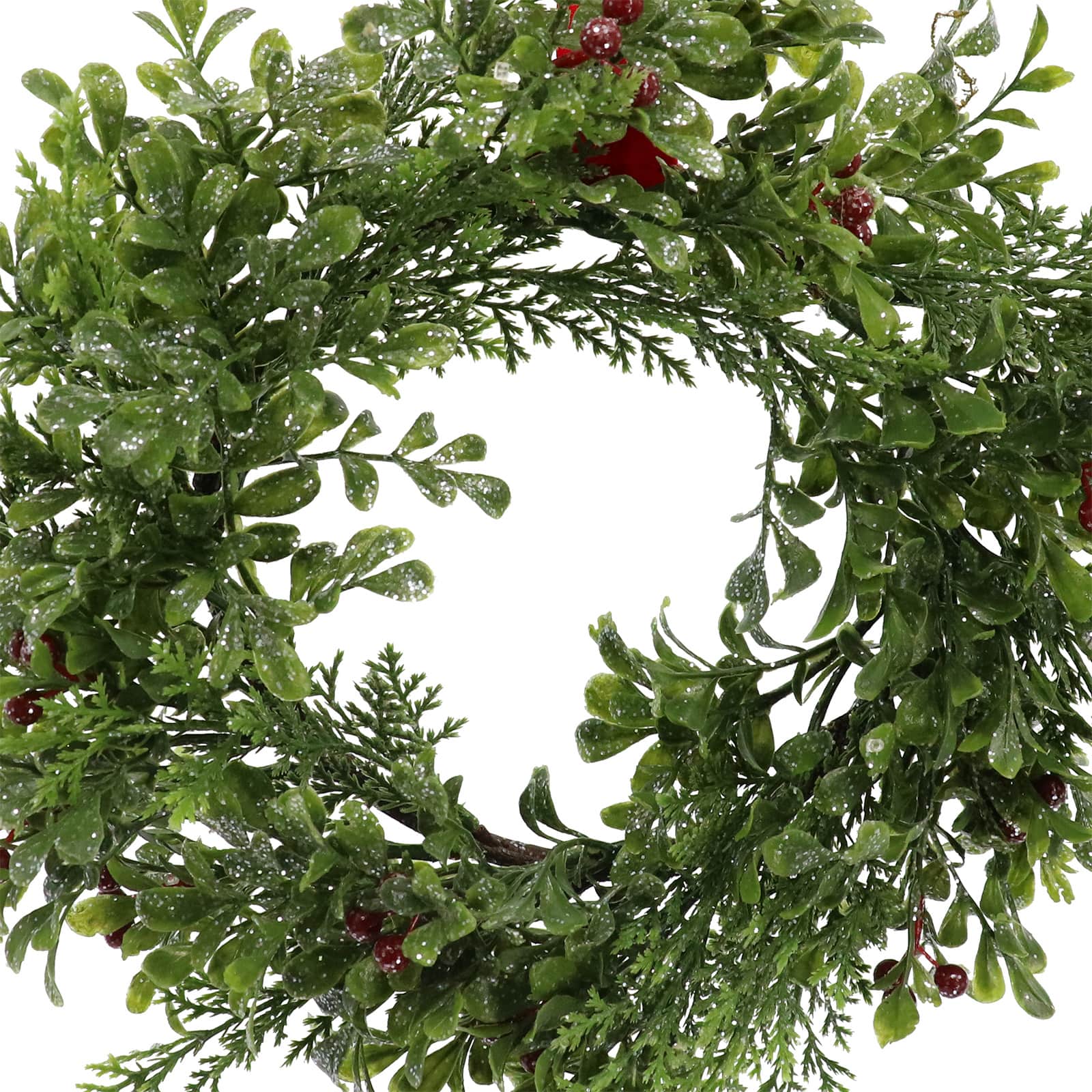 12&#x22; Mini Icy Mistletoe Wreath by Ashland&#xAE;