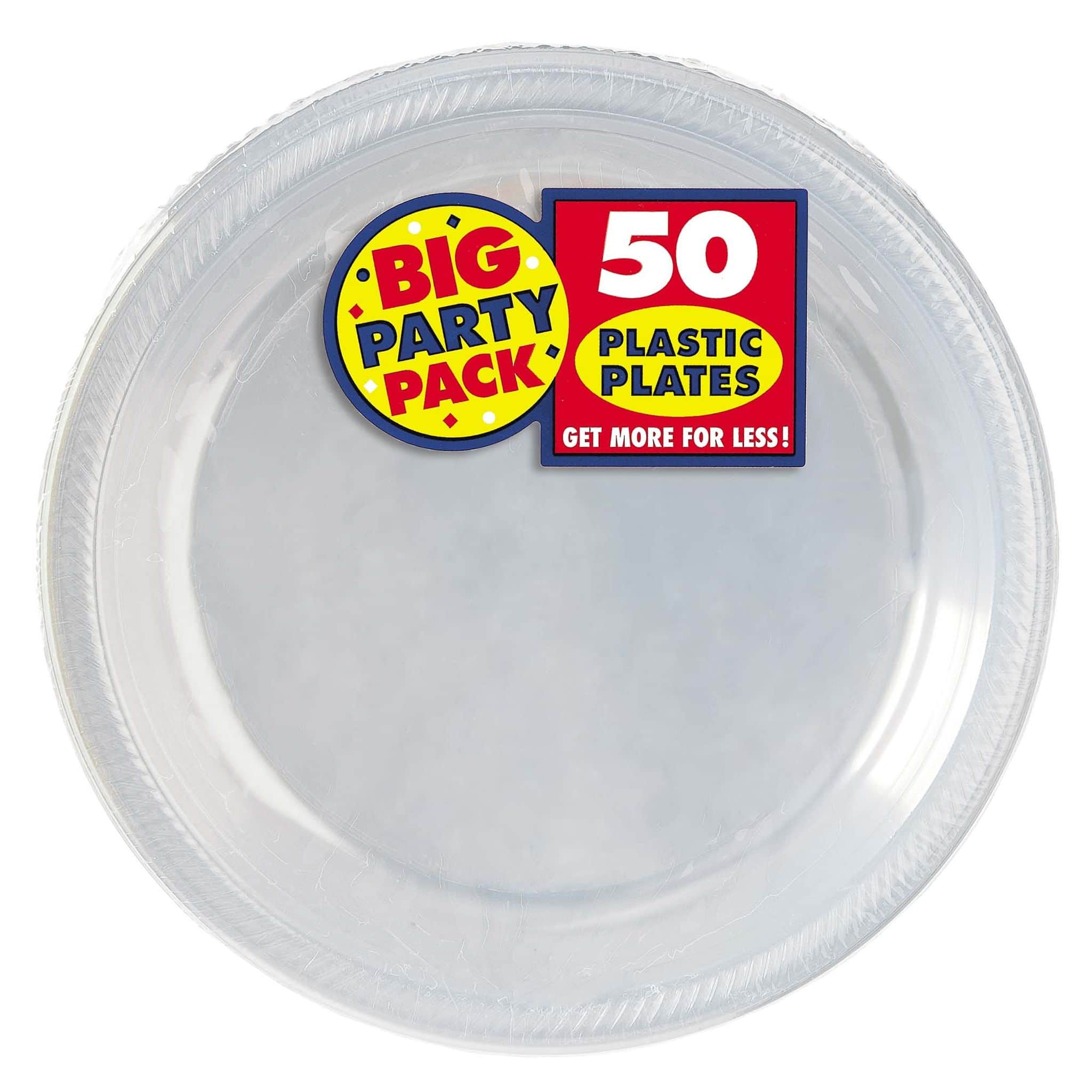 10.5" Round Plastic Plates