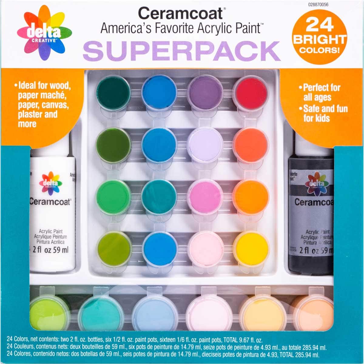 Delta Creative Ceramcoat Acrylic Paint in Assorted Colors (2 oz