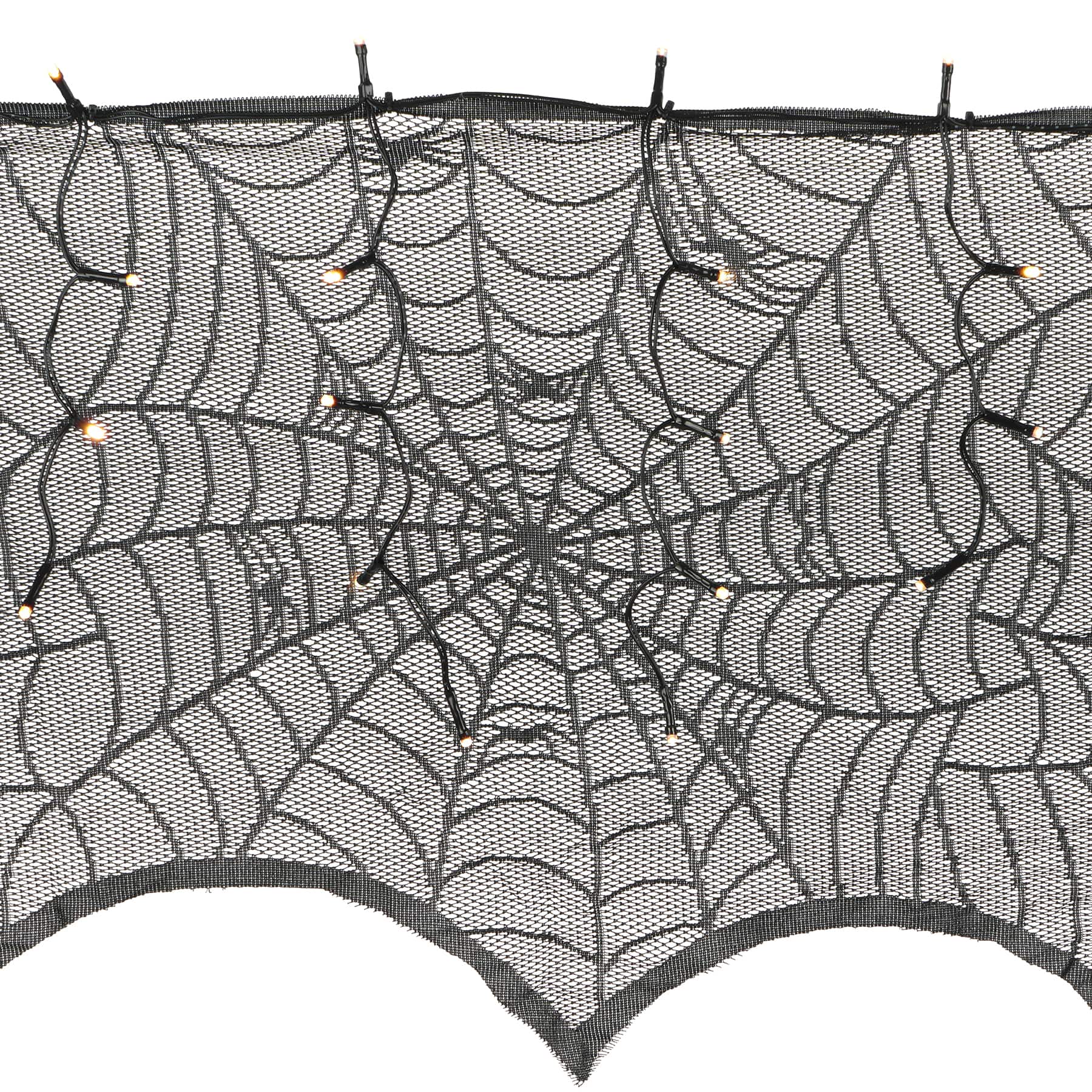 62ct. Warm White LED Pre-Lit Spider Web D&#xE9;cor by Ashland&#xAE;
