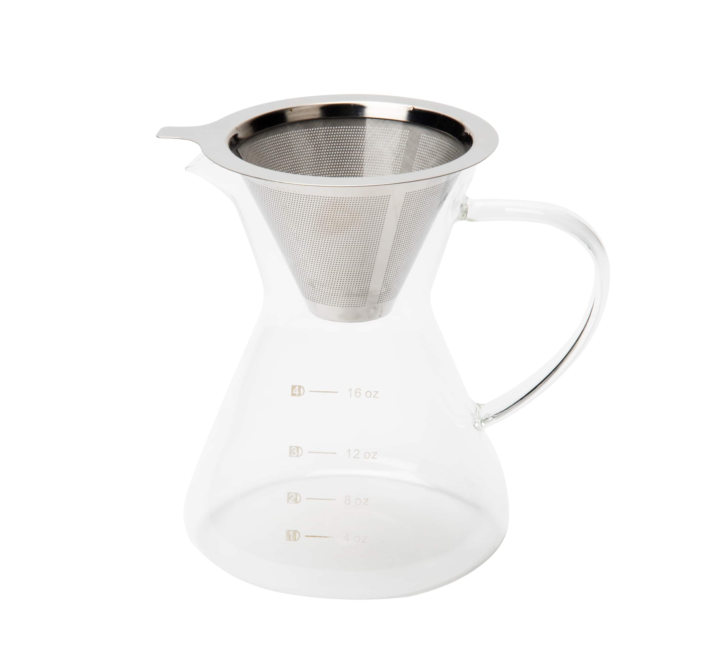 Mind Reader 16oz. Pour Over Glass Coffee Maker
