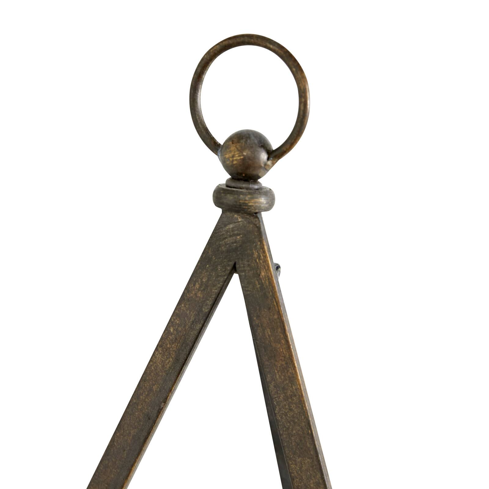 Set of 2" Bronze Metal Traditional Easels 13", 15"