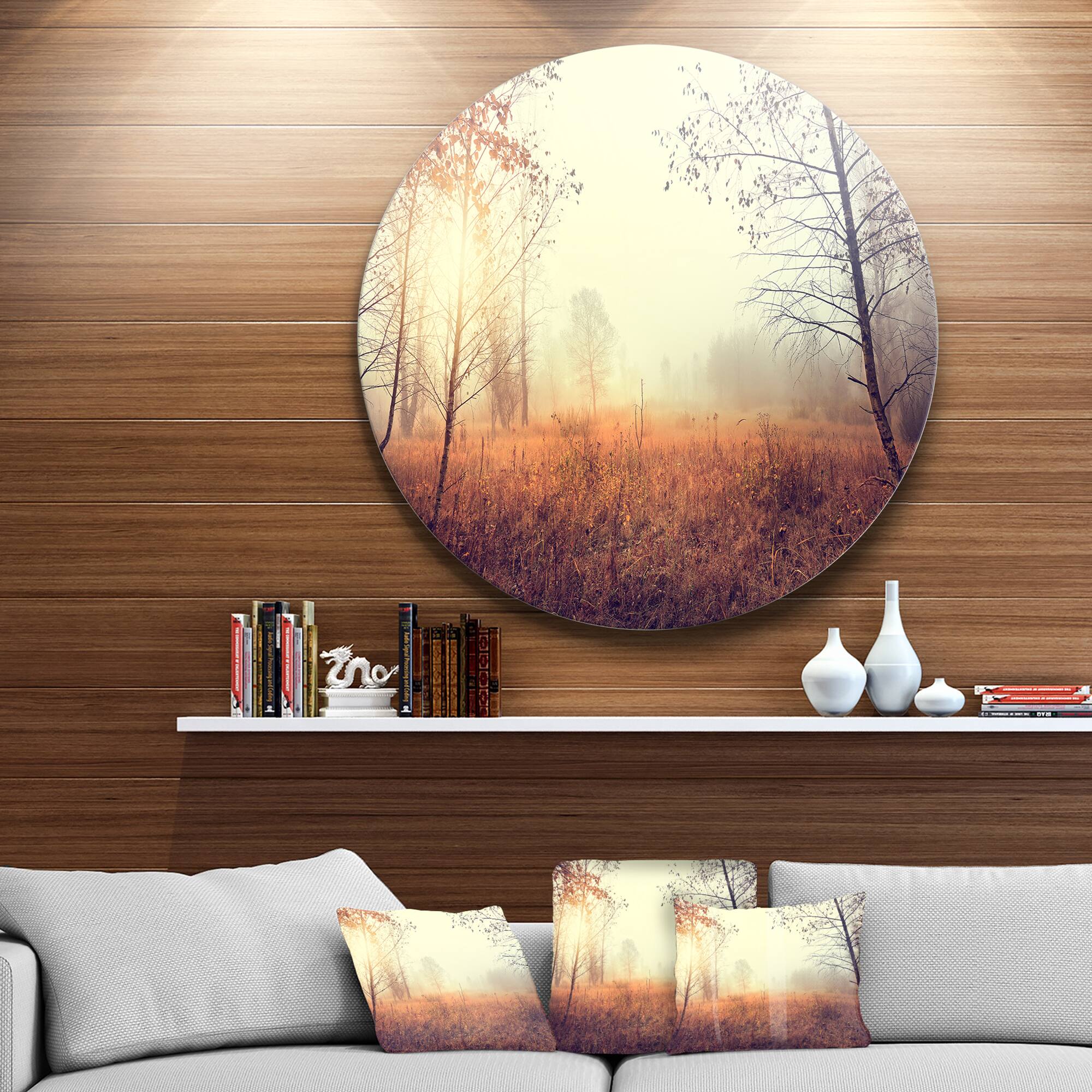 Designart - Beautiful Natural Landscape with Trees' Extra Large Wall Art Landscape