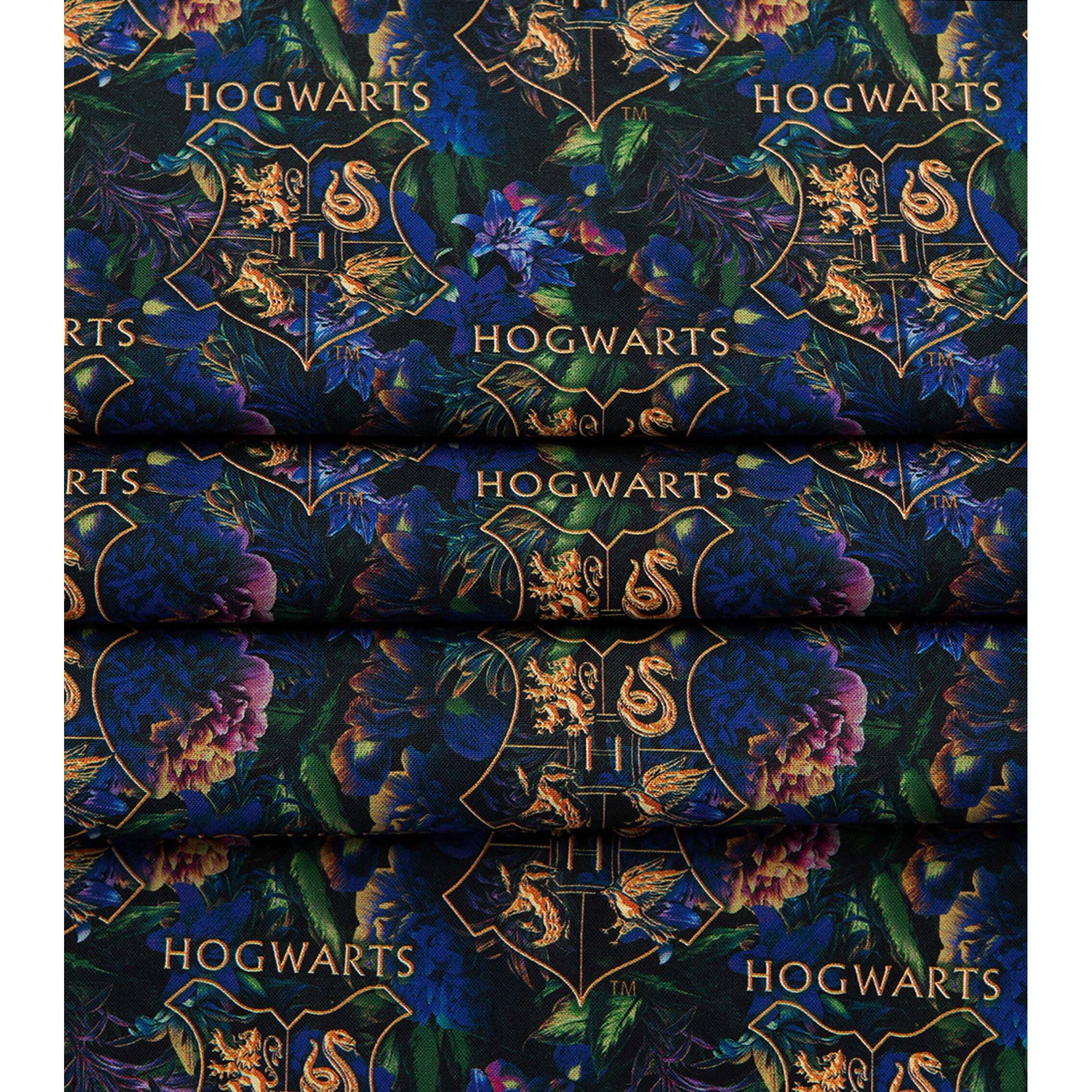 Harry Potter Floral Hogwarts Precut Cotton Fabric