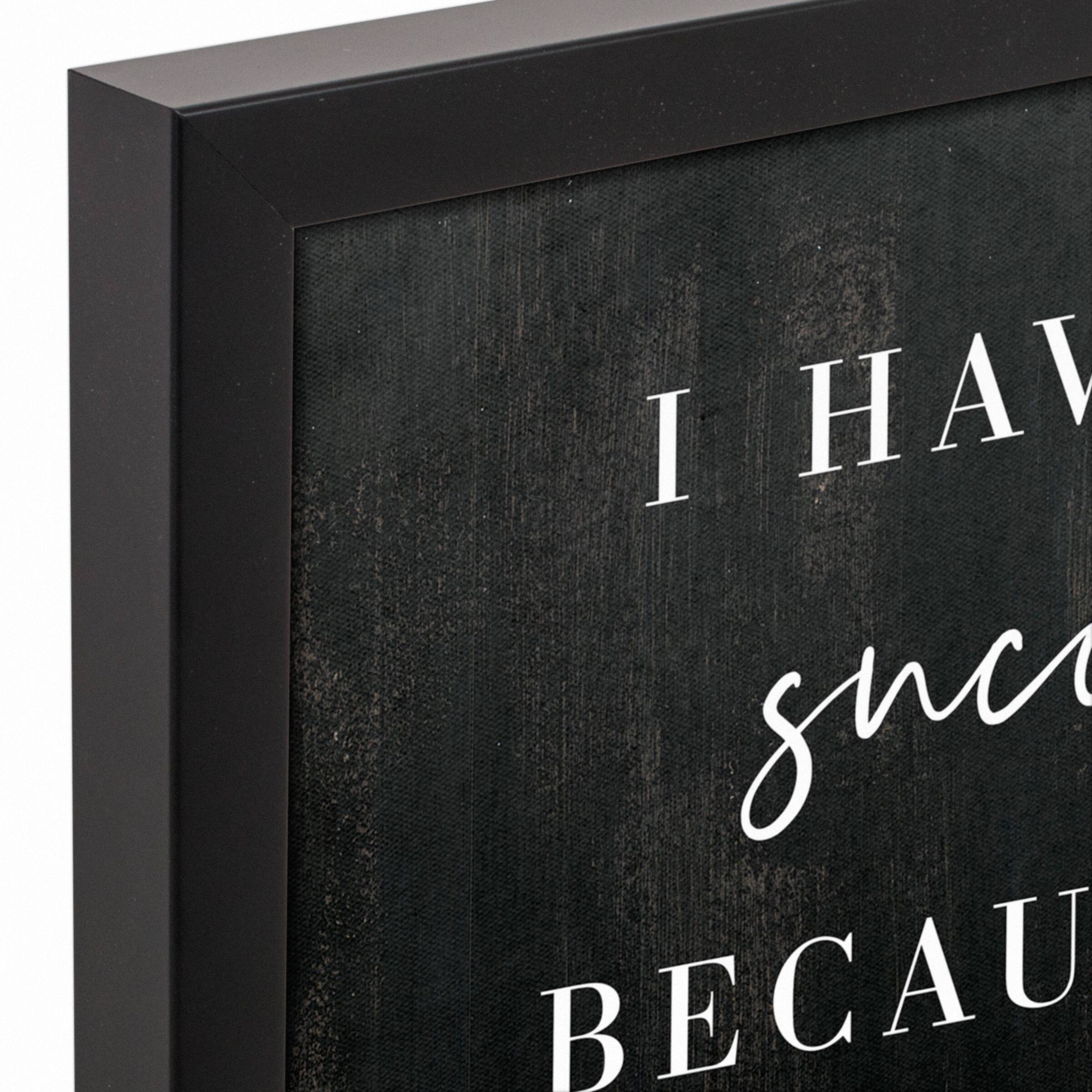 I Like Expensive Things Black Framed Canvas