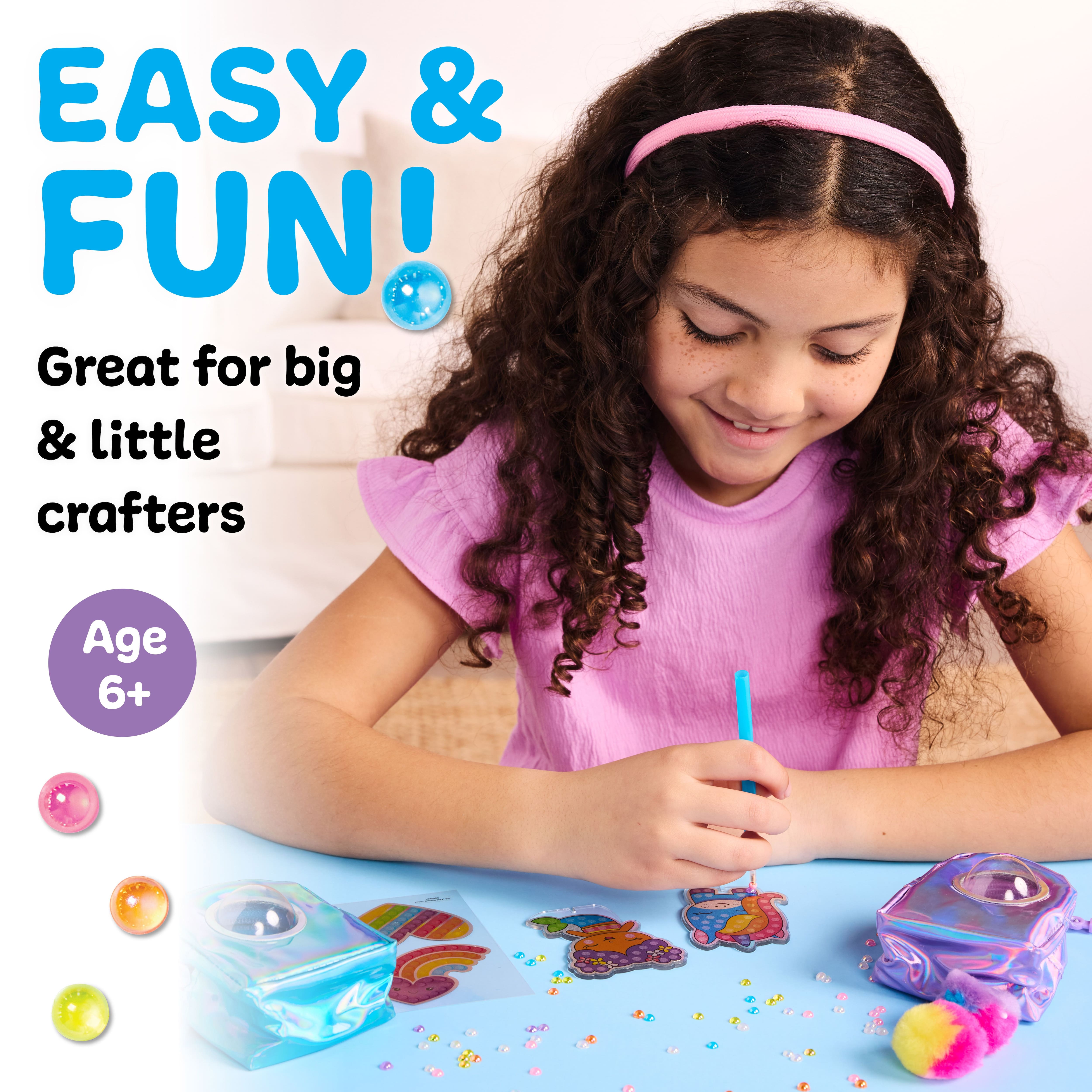 Creativity for Kids&#xAE; Bubble Gems&#x2122; Backpack Keychains Kit