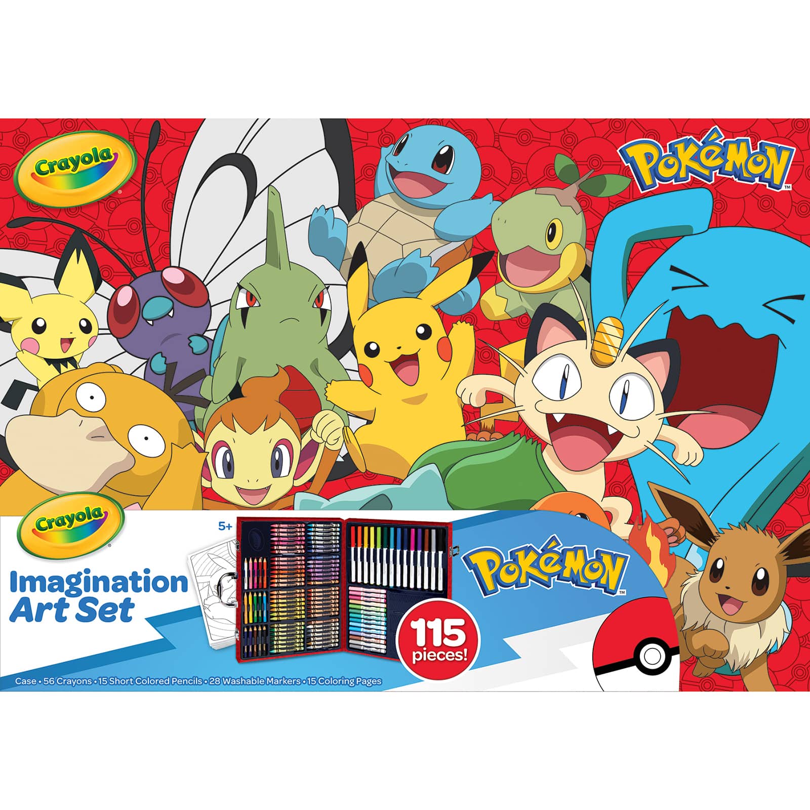 Crayola&#xAE; 115-Piece Pok&#xE9;mon&#x2122; Imagination Art Set