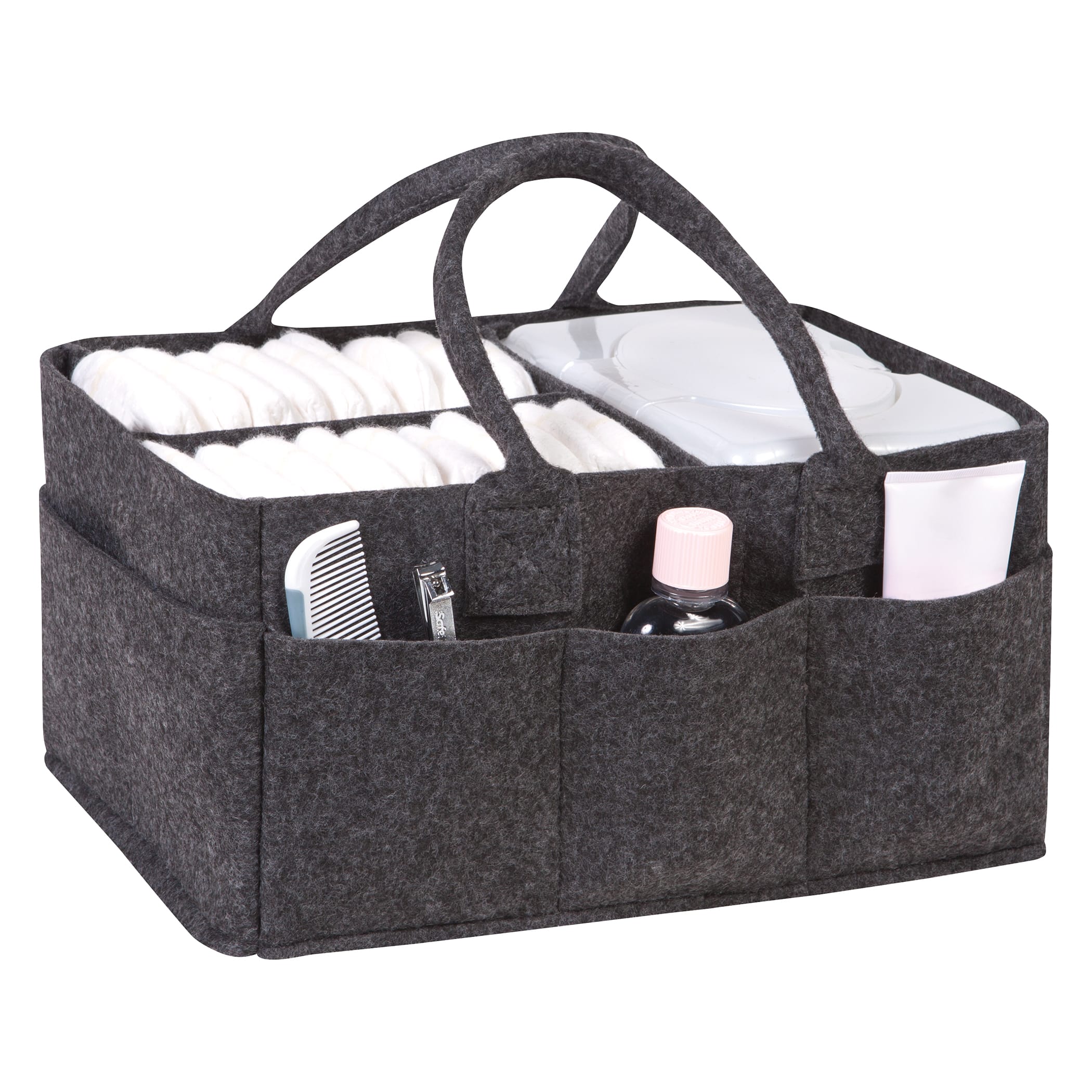 Sammy &#x26; Lou&#xAE; Charcoal Gray Felt Storage Caddy