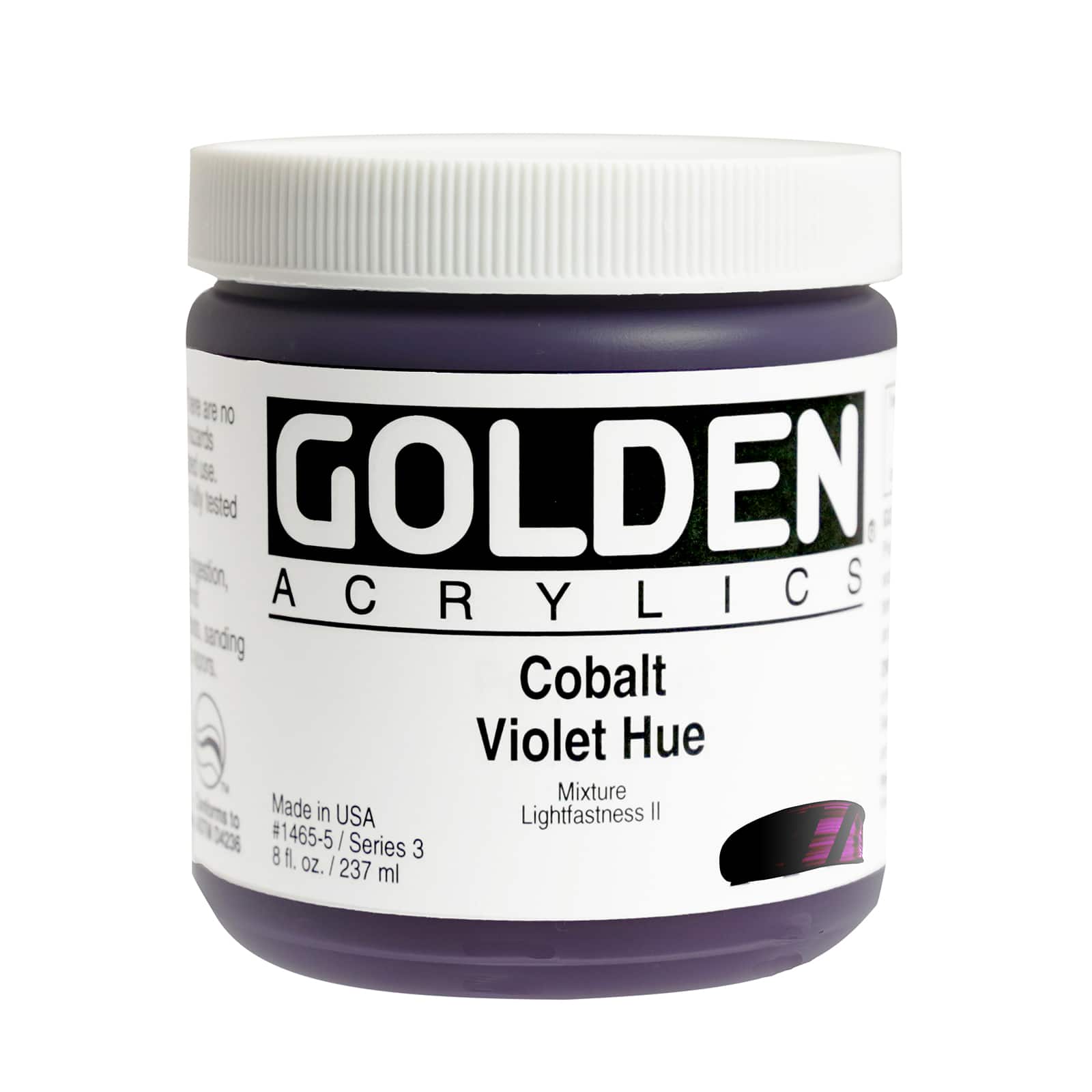Golden Historical Heavy Body Acrylic 8 oz Paint in Cobalt Violet Hue