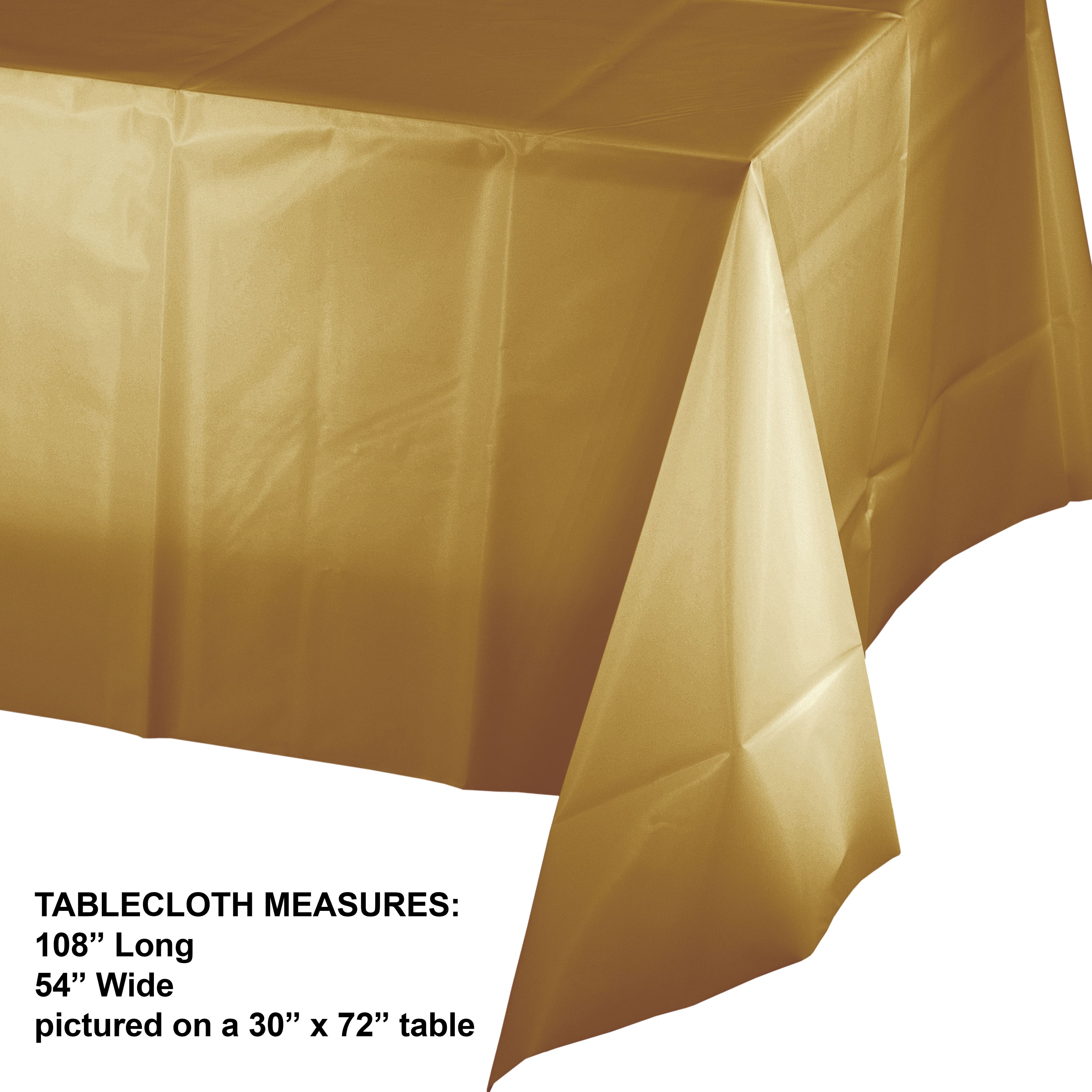 Hoffmaster 54" x 108" Plastic Tablecloth