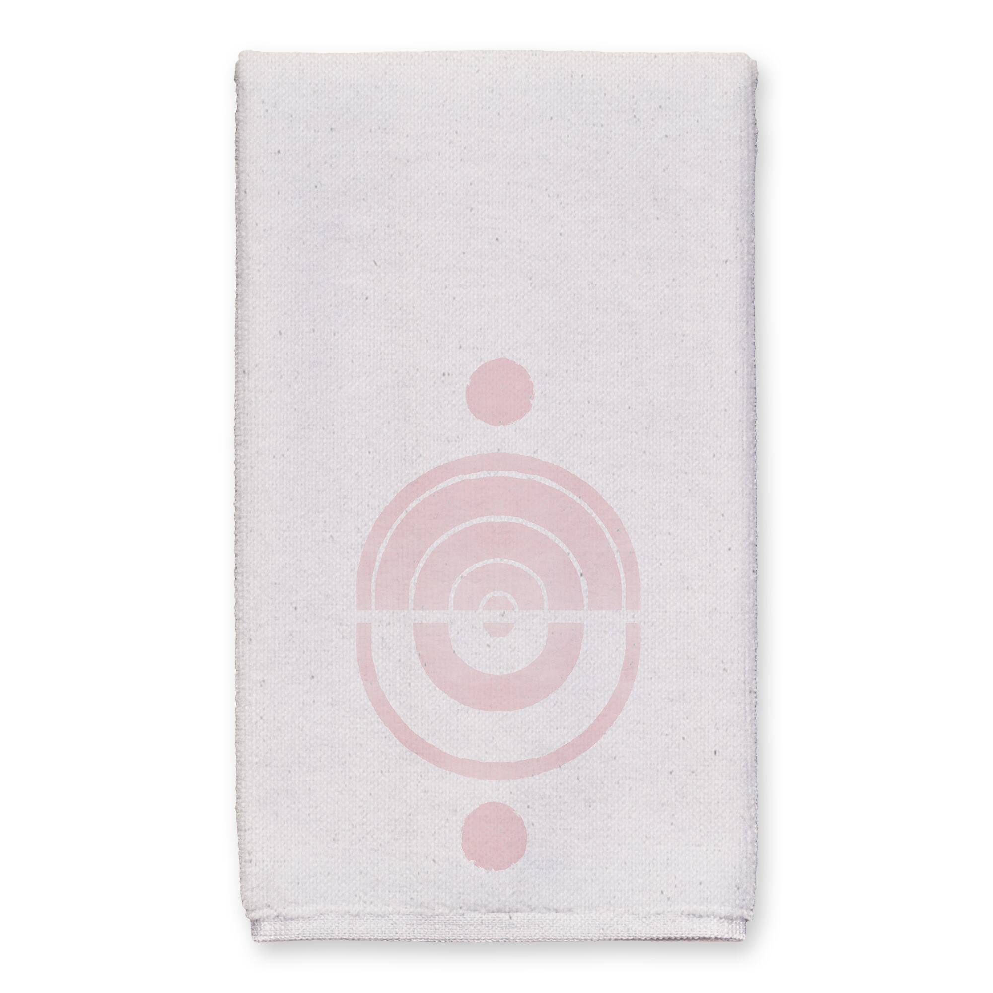 Linen Pink Mod Rainbow Tea Towel Set