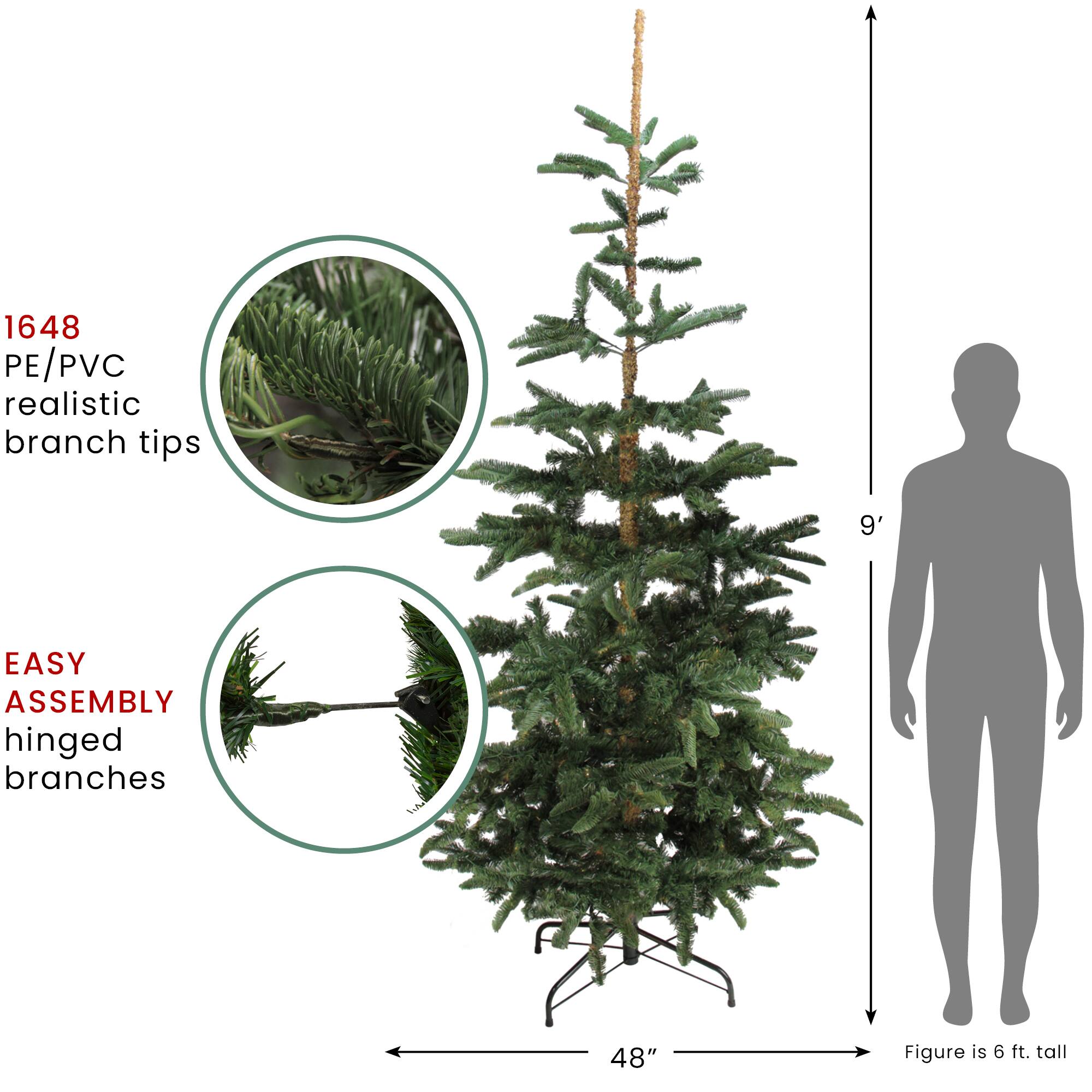 9ft. Unlit Layered Noble Fir Artificial Christmas Tree