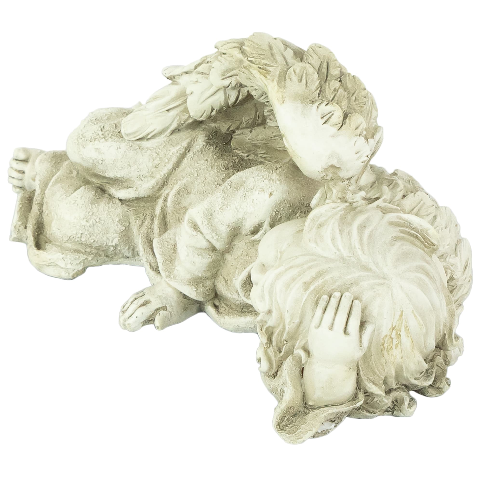 9.75&#x22; Heavenly Sleeping Cherub Angel Outdoor Garden Statue