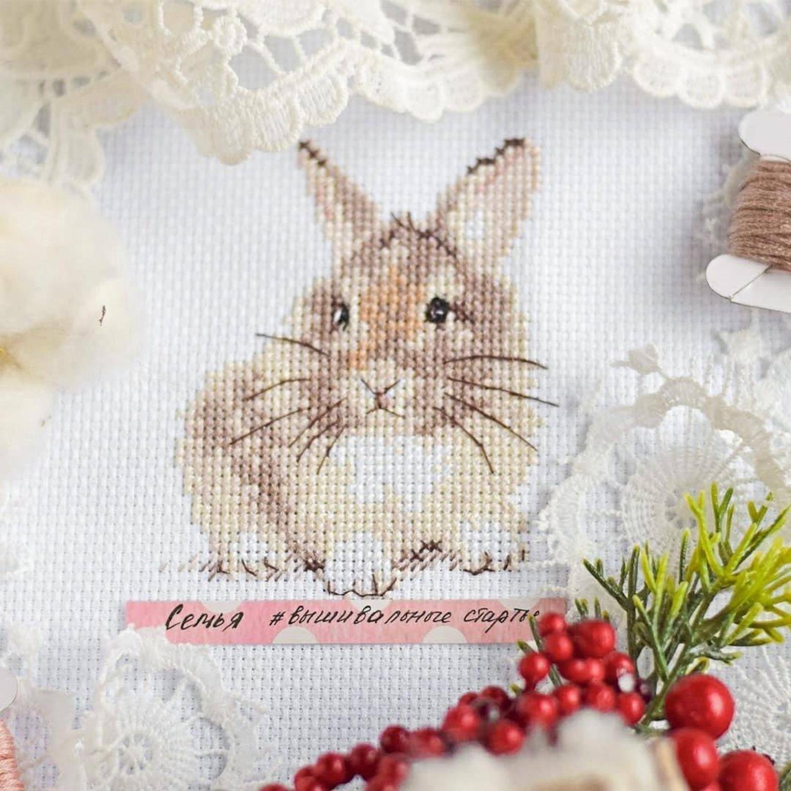Alisa Rabbit Cross Stitch Kit