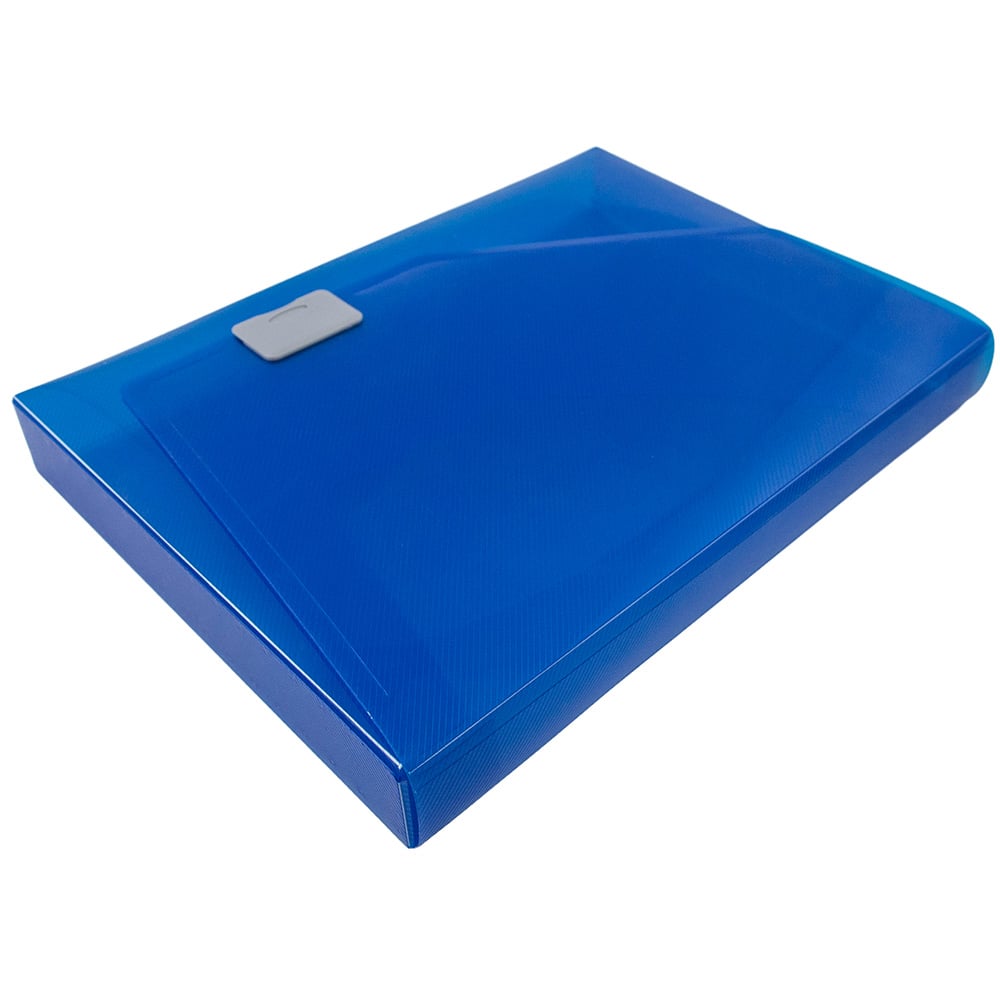 JAM Paper Plastic Box Portfolio with Side Buckle 9.75" x 13.5"