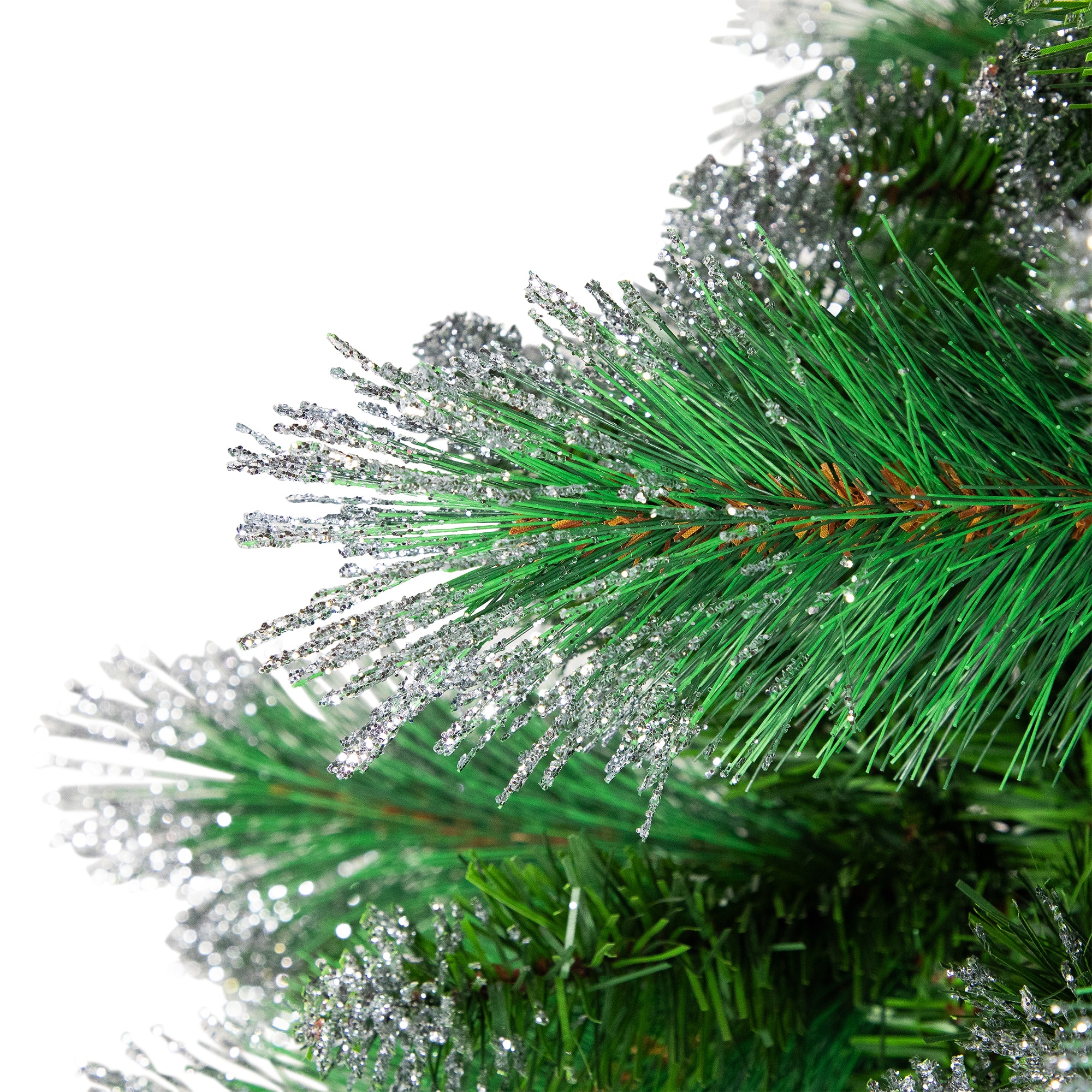 6ft. Unlit Two-Tone Spruce Pine Glitter Tip Medium Artificial Christmas Tree
