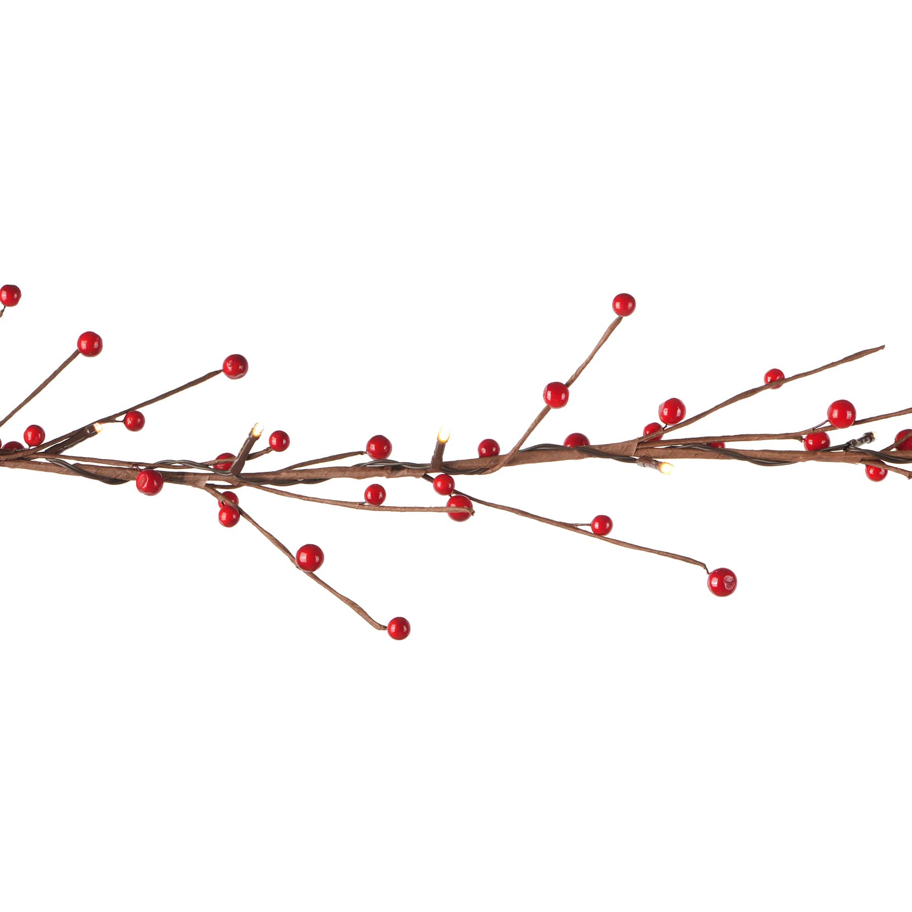 5ft. Red Berry Branch LED Garland String Lights by Ashland&#xAE;