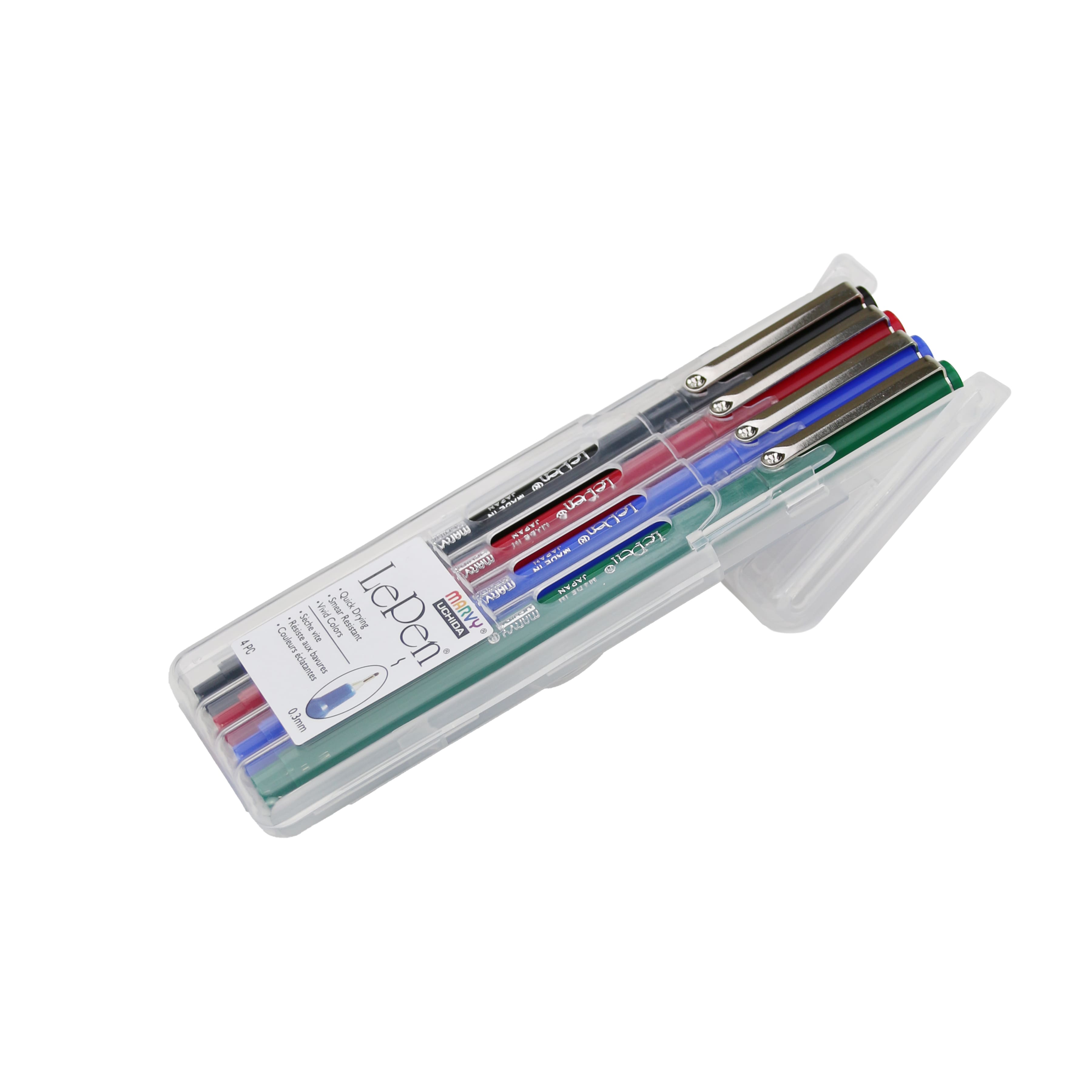 Marvy&#xAE; Uchida LePen&#xAE; Extra Fine 4 Primary Pen Set